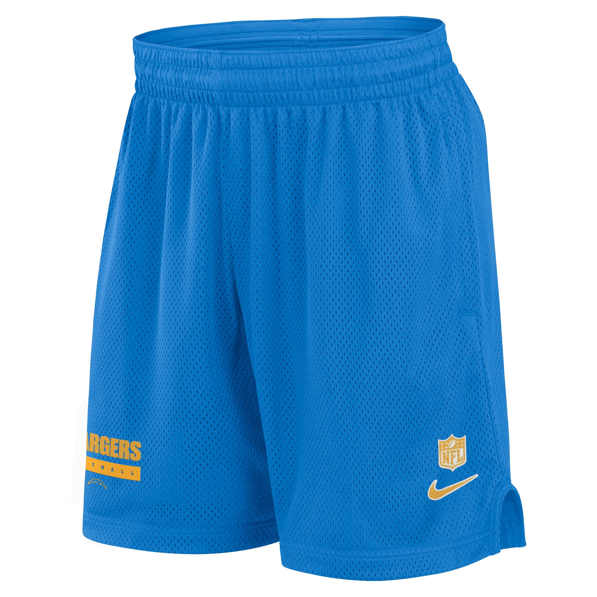 Los Angeles Chargers 2024 NFL Sideline Mesh Nike Dri-FIT Shorts Blau