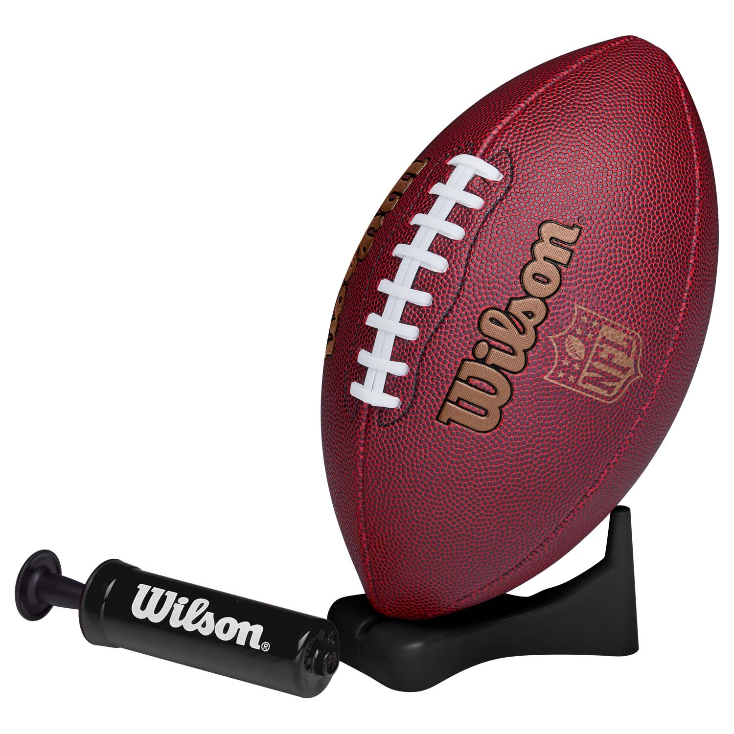 Wilson NFL Ignition Junior Football, Pump & Tee Set