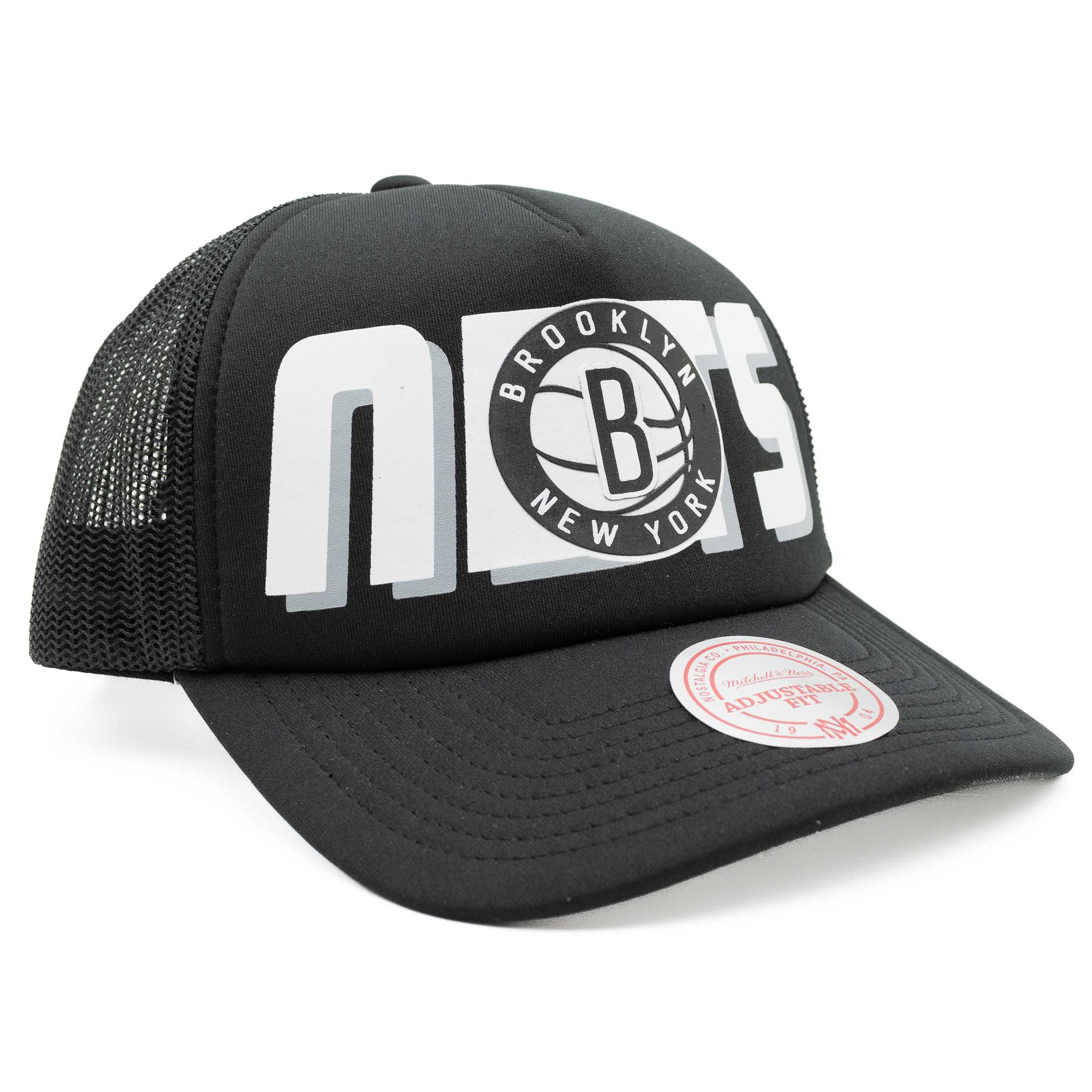 Brooklyn Nets NBA Billboard Mitchell & Ness Trucker Cap