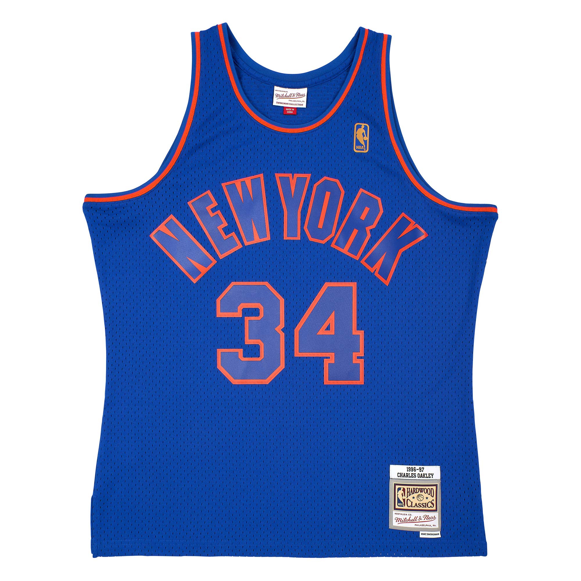 Charles Oakley #34 New York Knicks 1996-97 Mitchell & Ness Swingman NBA Jersey Alternate