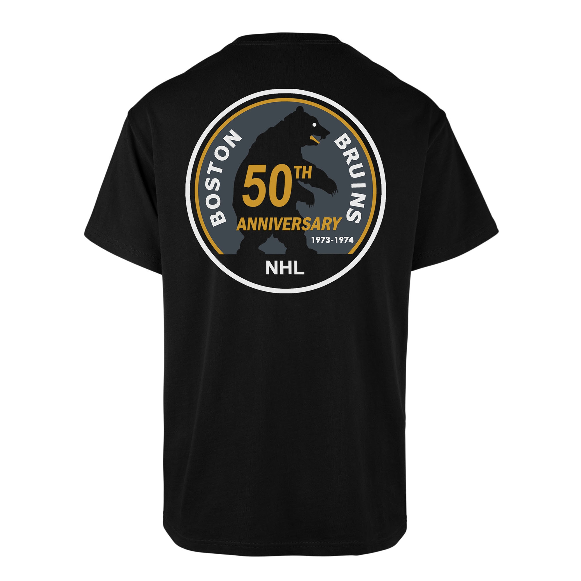 Boston Bruins 50th Anniversary Vintage Backer '47 Echo NHL T-Shirt