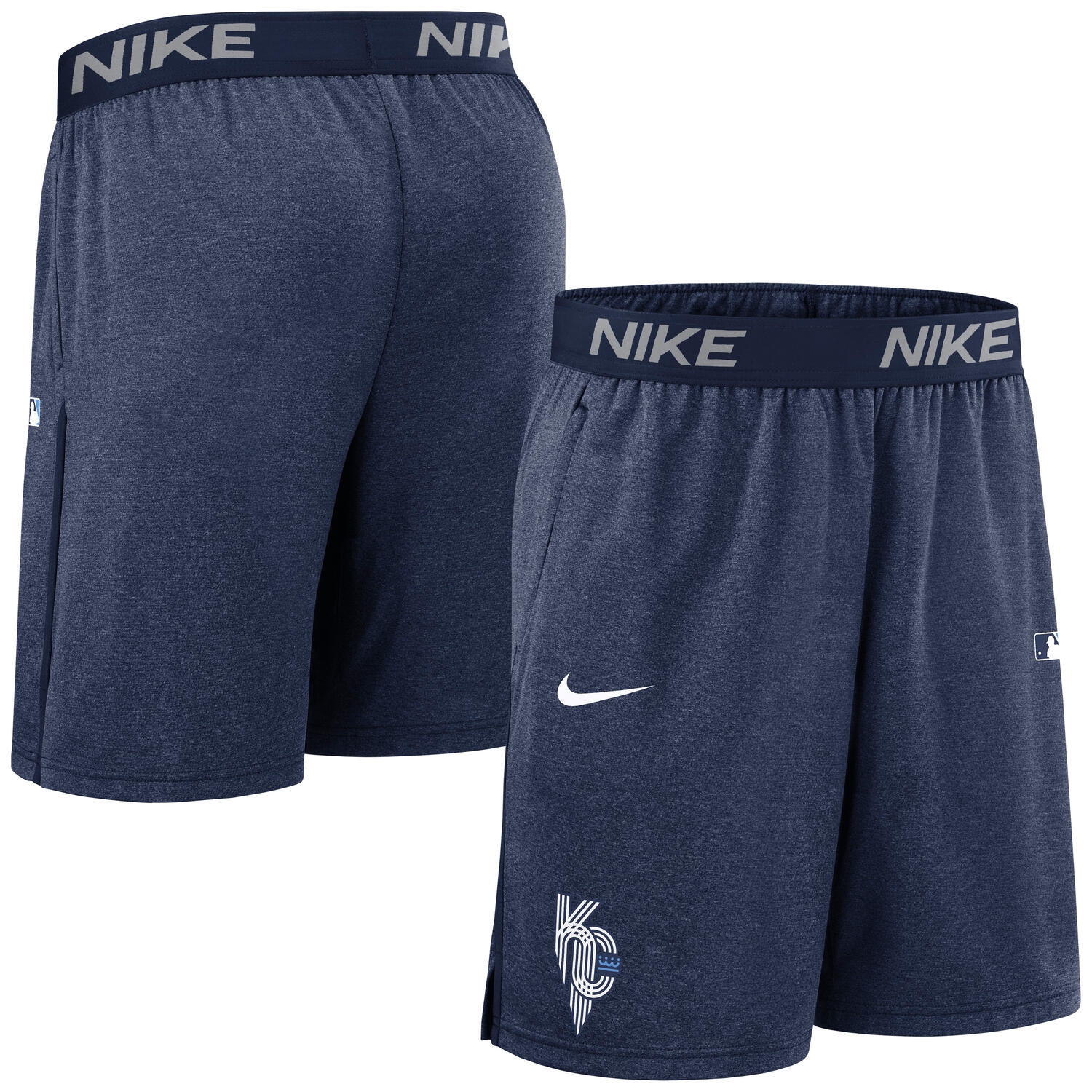 Kansas City Royals 2025 City Connect MLB Authentic Nike Shorts Navy