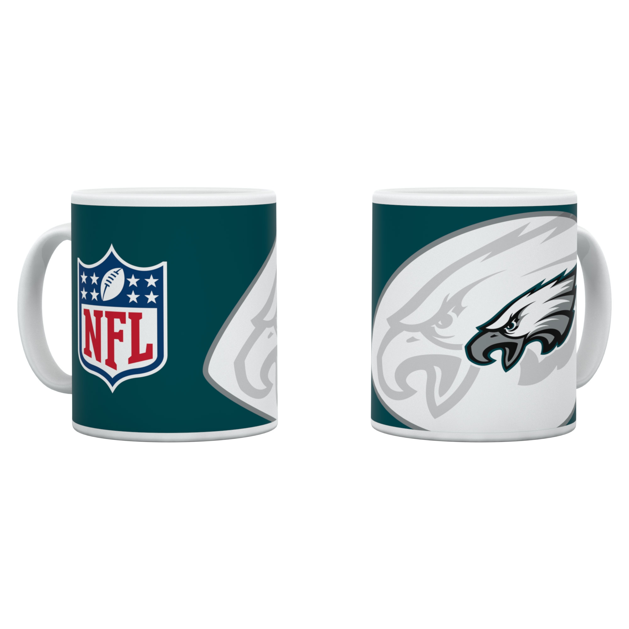 Philadelphia Eagles Shadow Logo & Shield NFL Becher (330 ml)