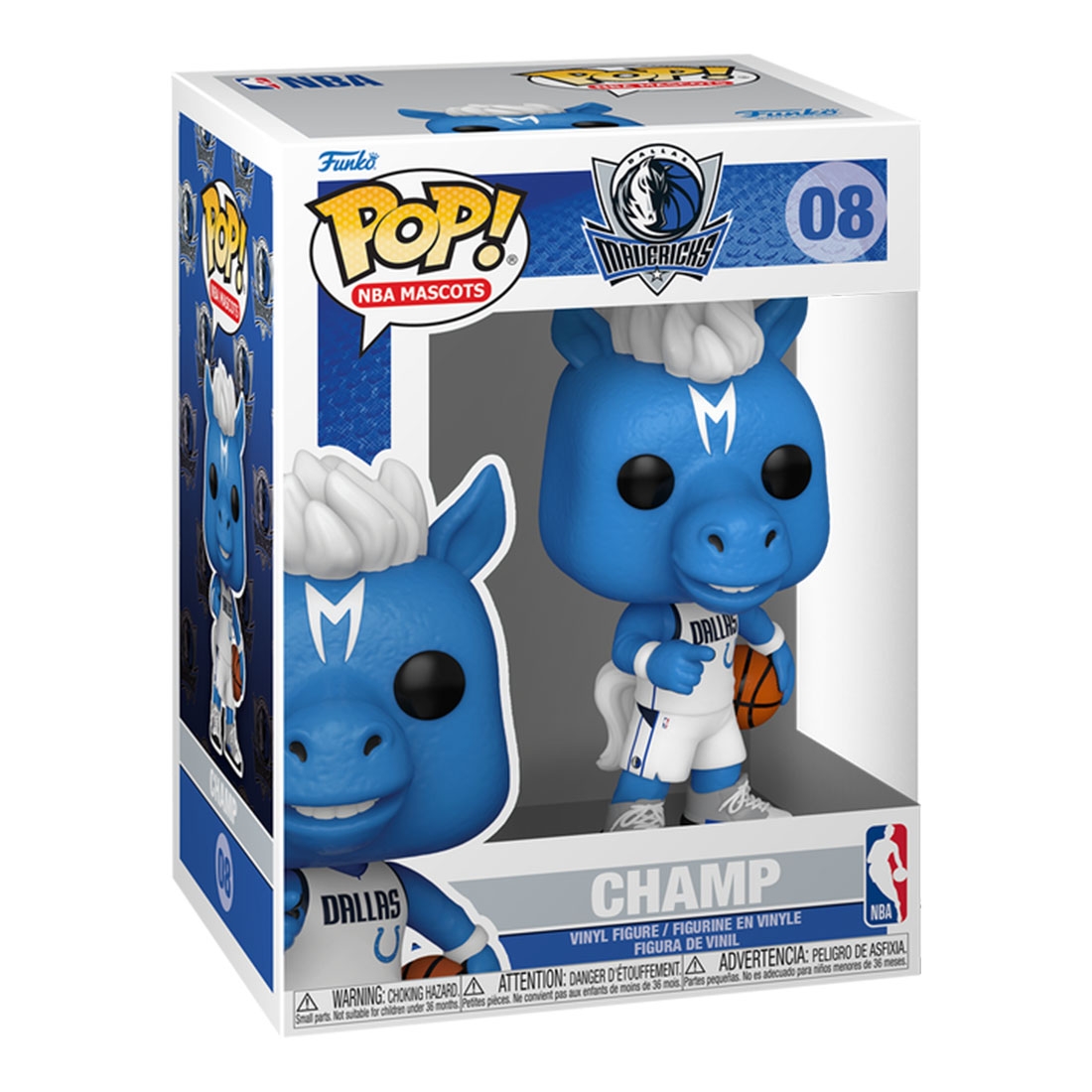 Funko POP! #08 Dallas Mavericks Mascot Champ Vinyl NBA Figur