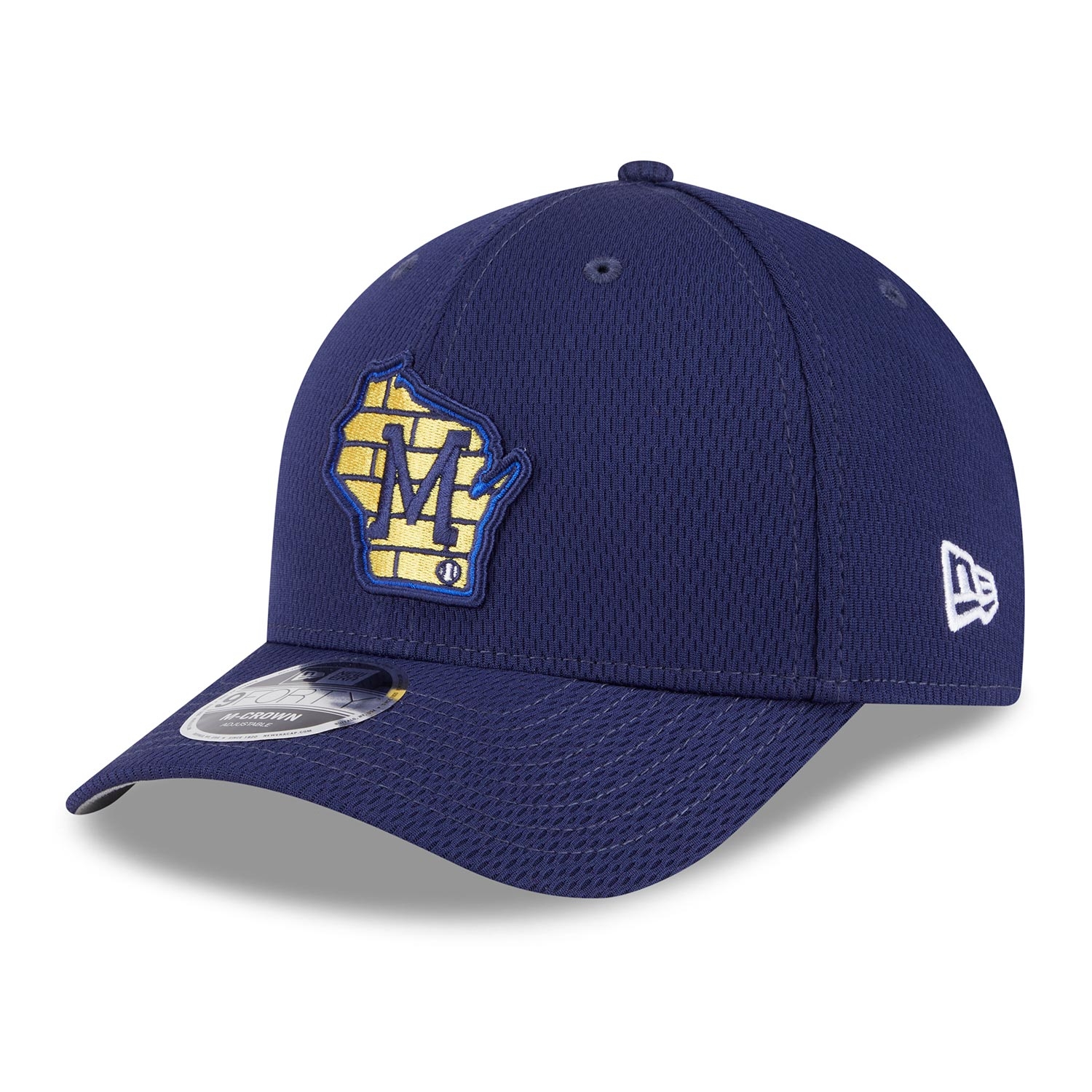Milwaukee Brewers 2025 MLB Clubhouse 9FORTY M-Crown Snapback Cap Navy