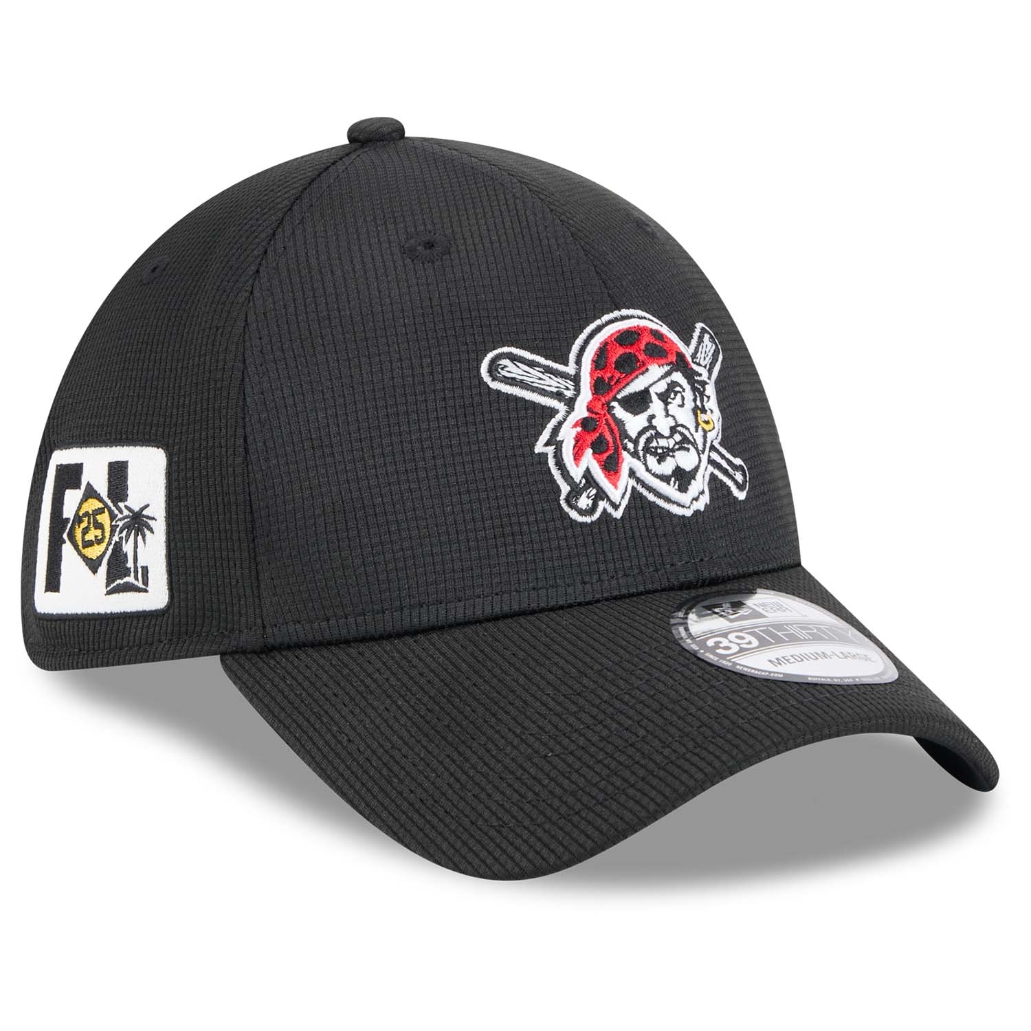 Pittsburgh Pirates 2025 MLB Spring Training 39THIRTY Flex Cap Schwarz