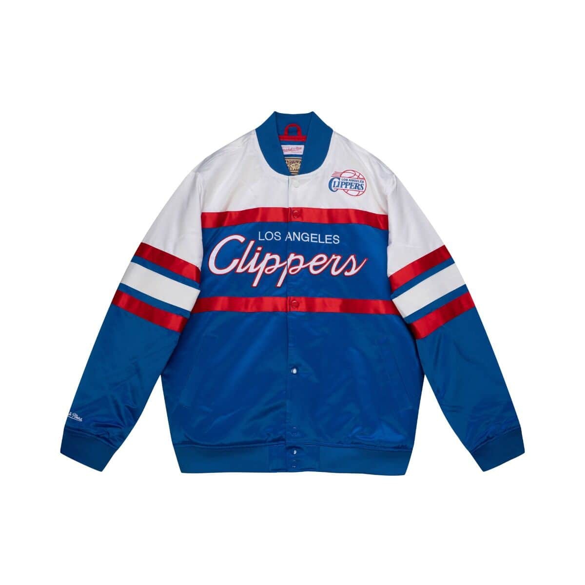 Los Angeles Clippers Mitchell & Ness Script Heavyweight Satin NBA Jacke