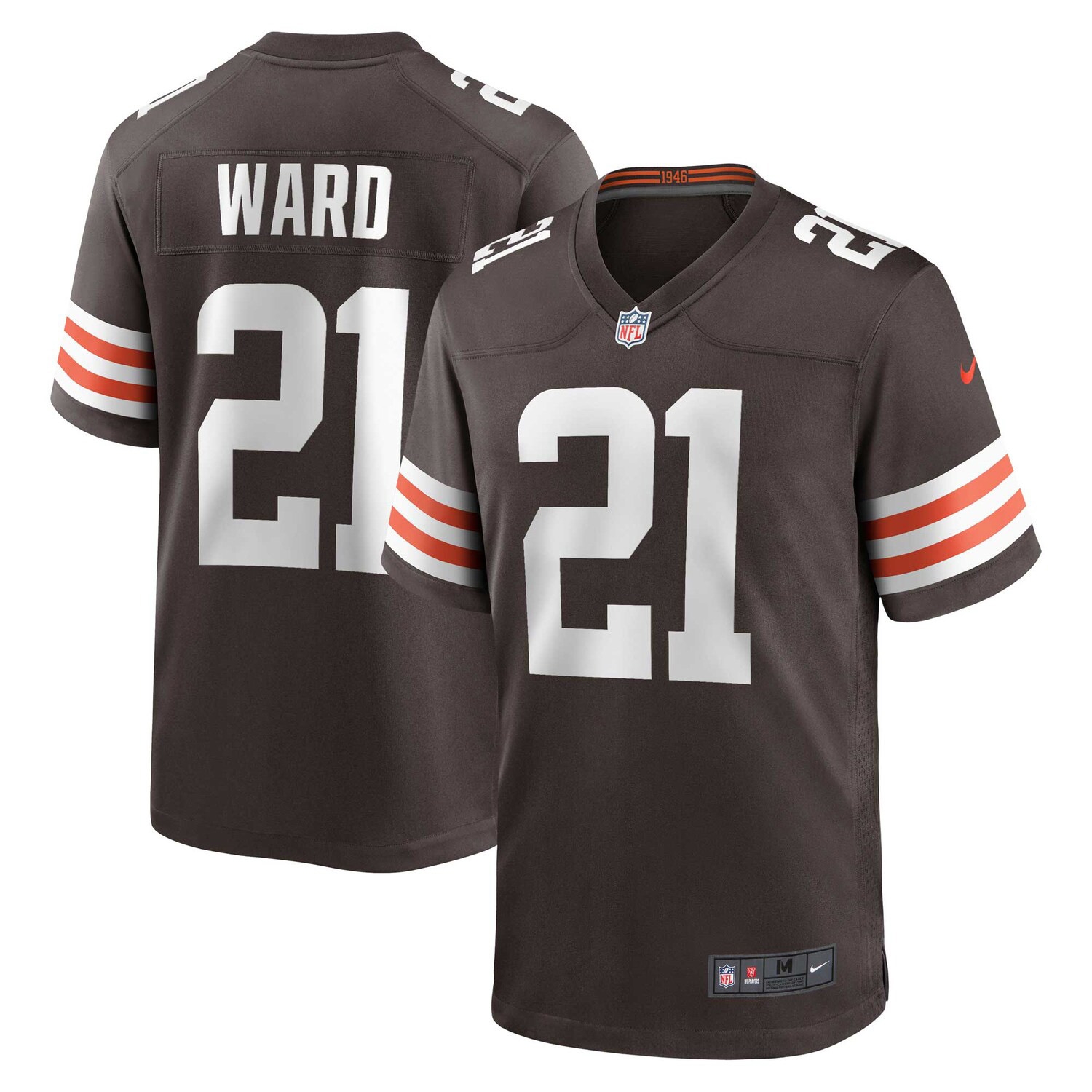 Denzel Ward #21 Cleveland Browns Nike Game NFL Jersey Brown