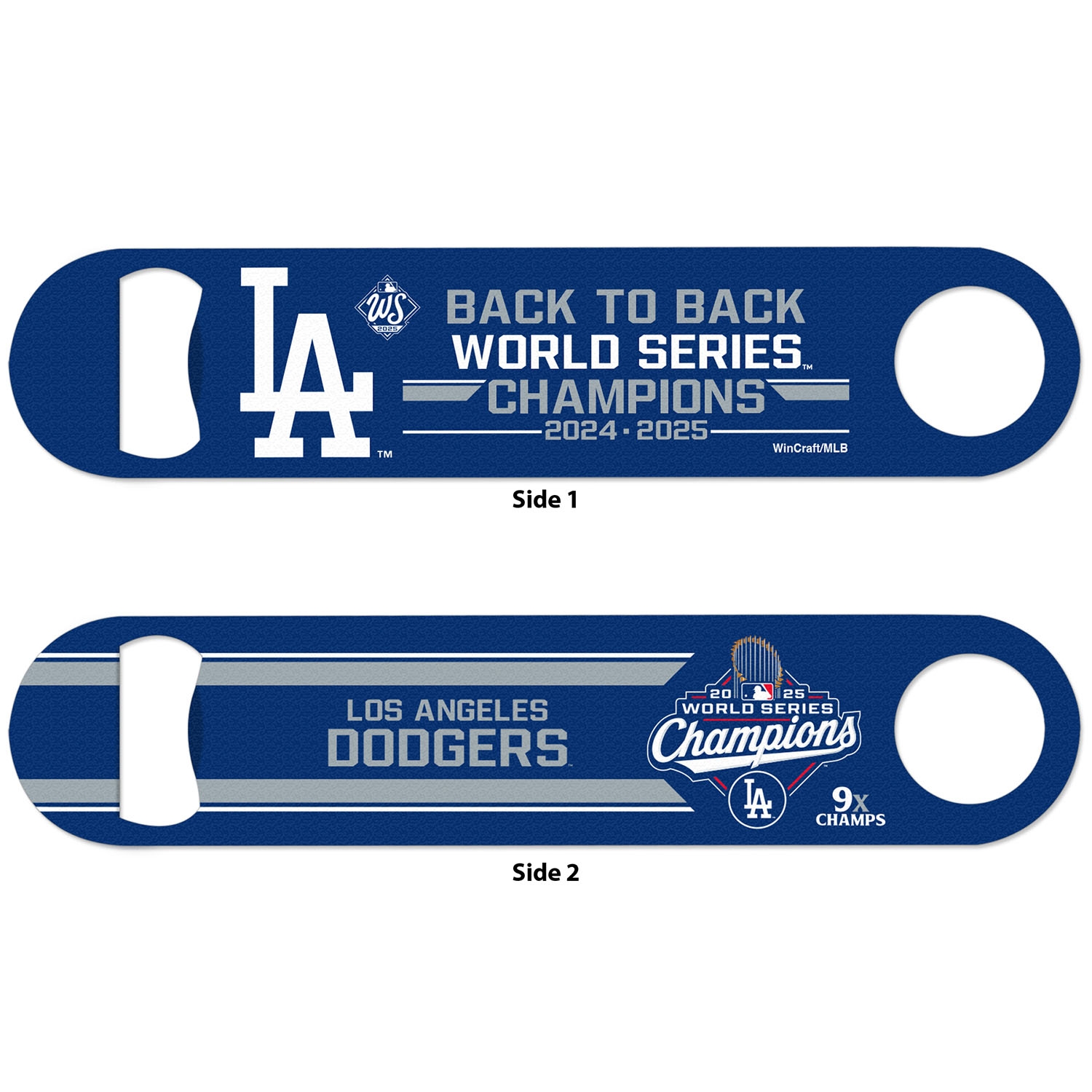 Los Angeles Dodgers 2025 World Series Champions Metal Bottle Opener