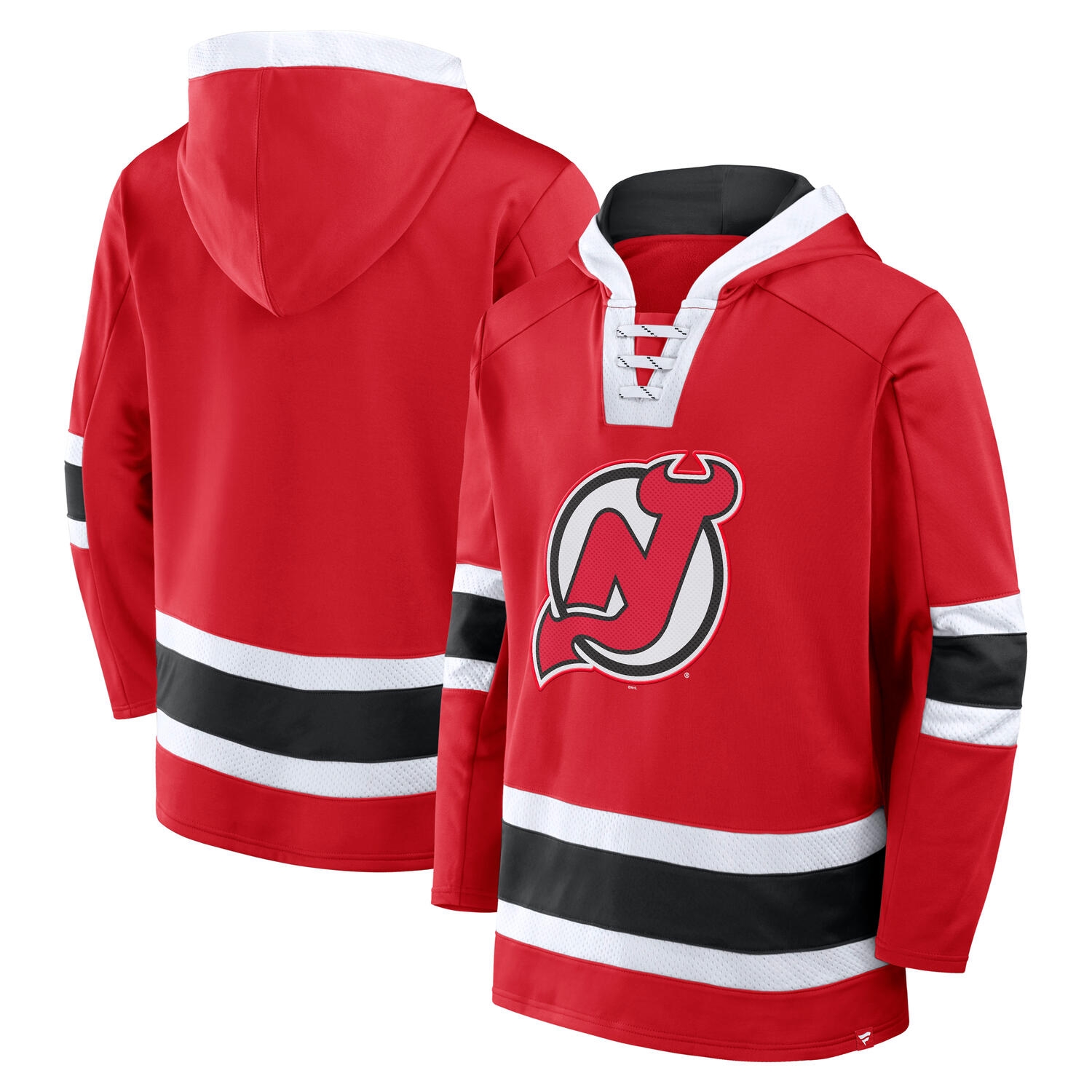New Jersey Devils Laced NHL Hoodie Rot