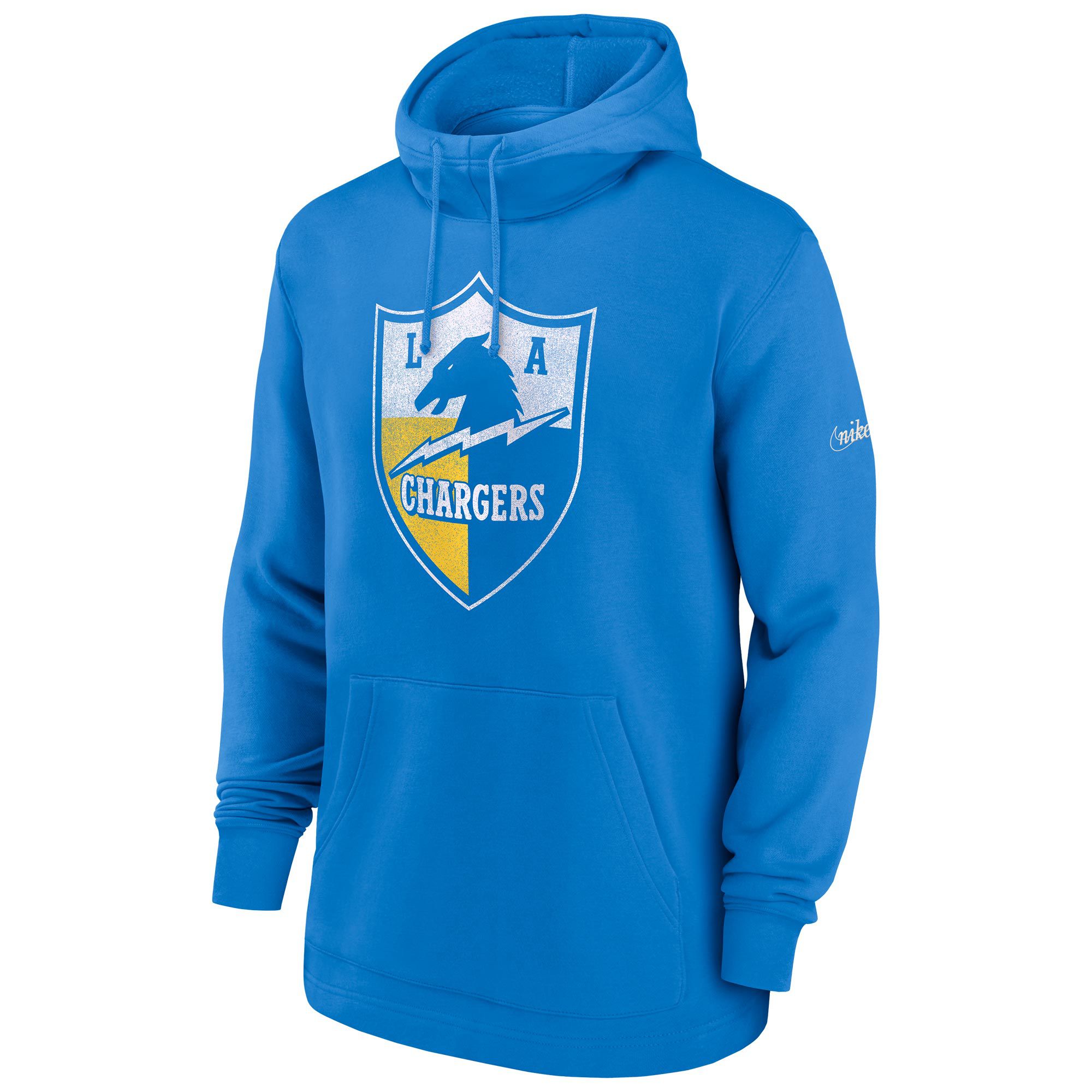 Los Angeles Chargers Classic Throwback Fleece NFL Hoodie Hellblau