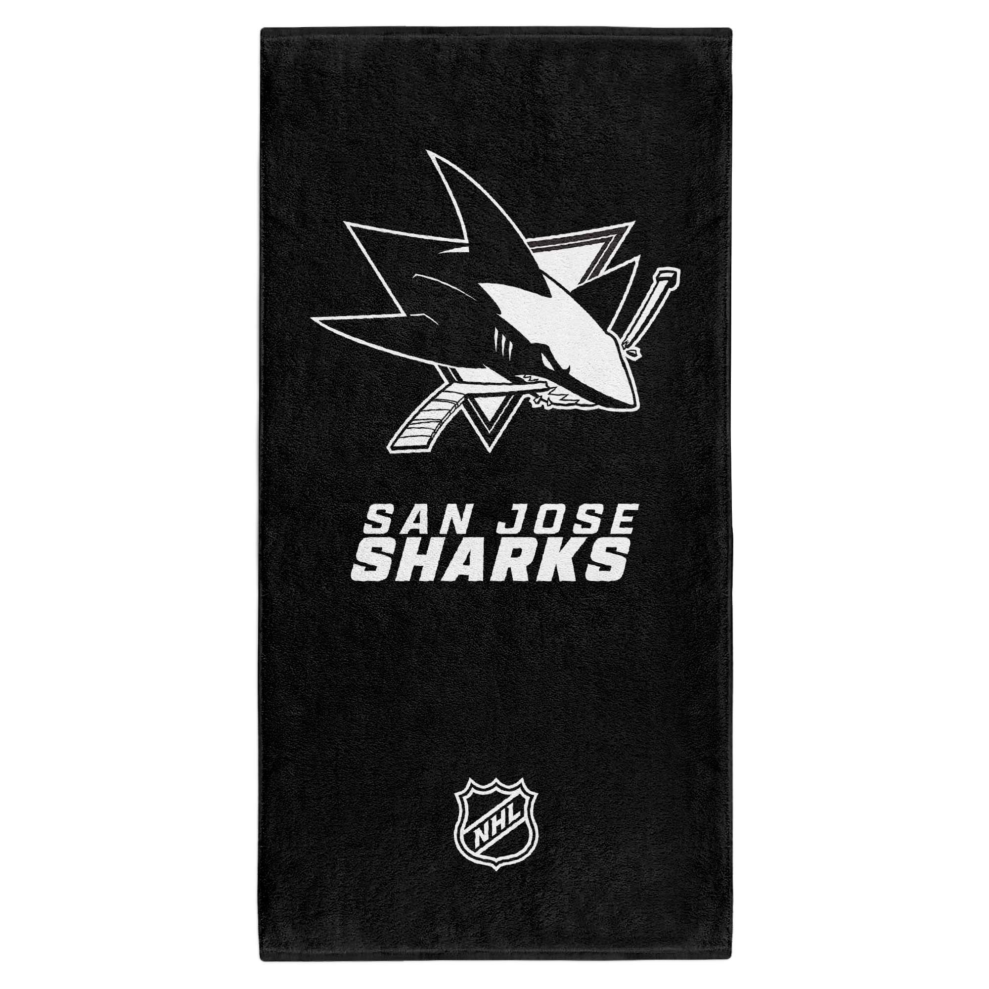 San Jose Sharks NHL Classic Bath Towel Black