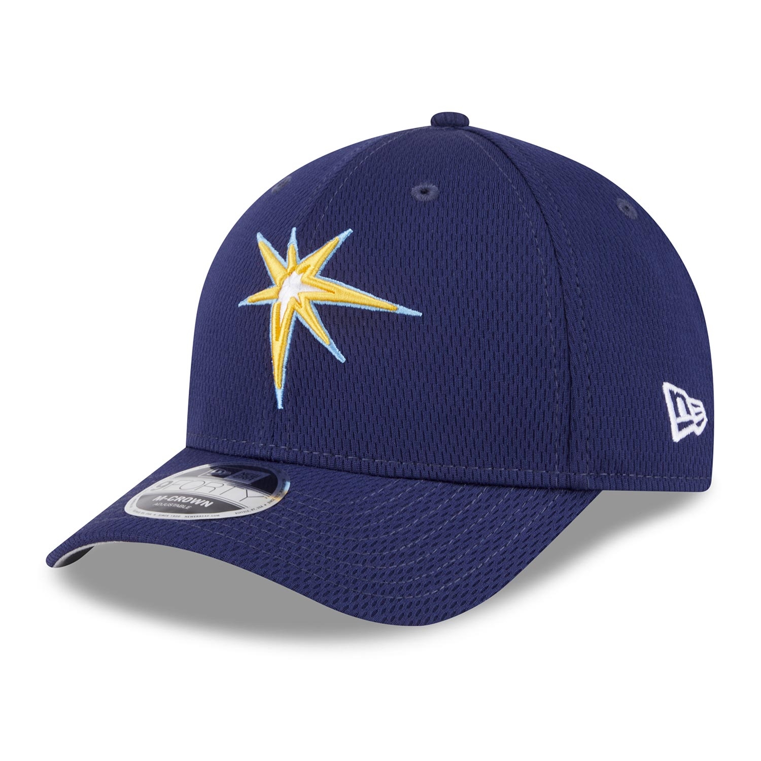 Tampa Bay Rays 2025 MLB Clubhouse 9FORTY M-Crown Snapback Cap Navy