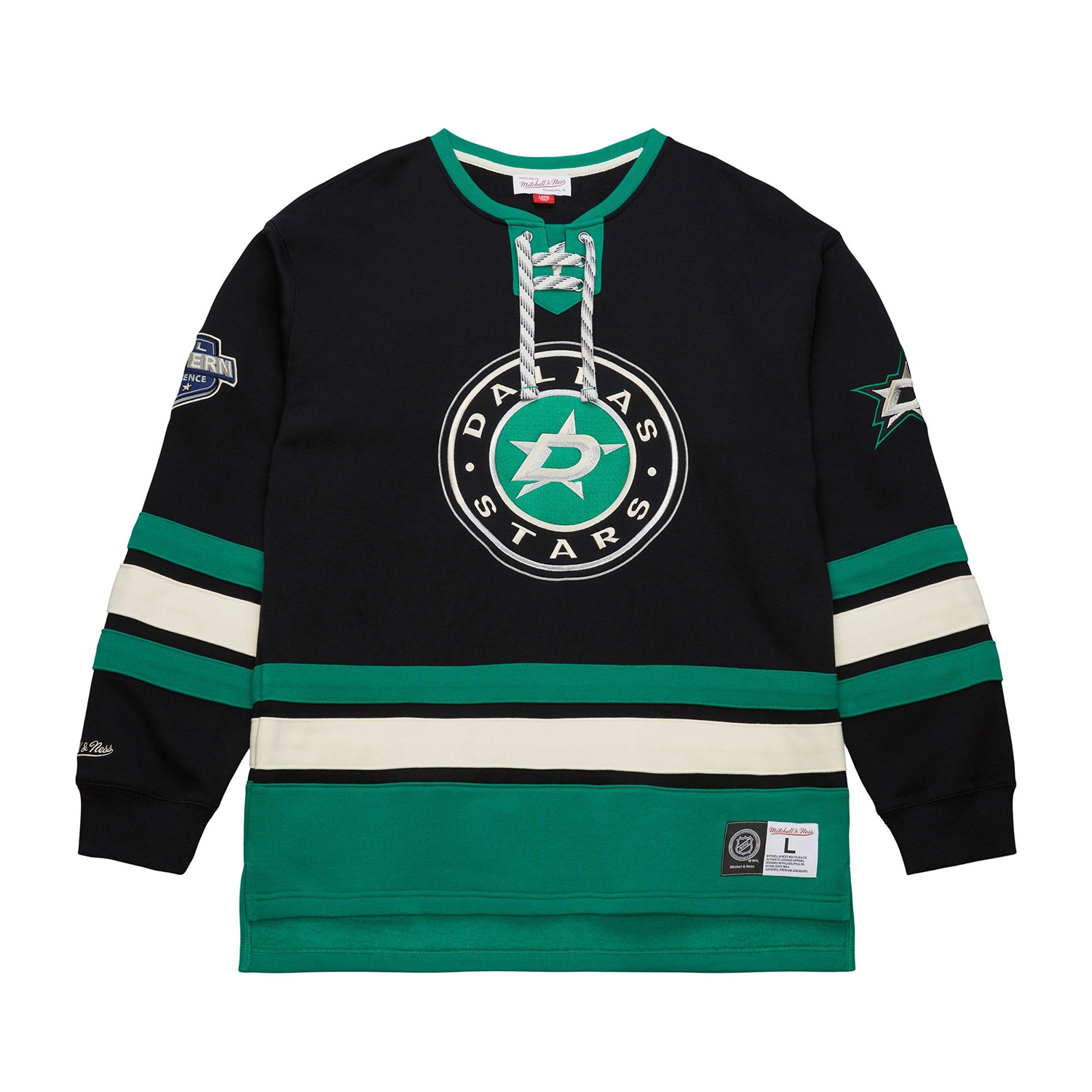 Dallas Stars Mitchell & Ness Heritage NHL Lace-Up Jersey Crew