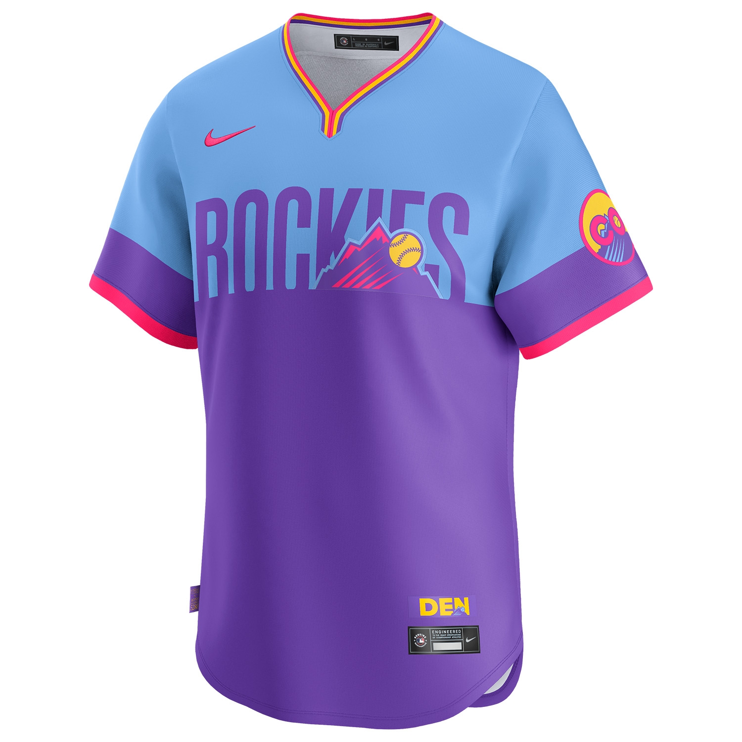 Colorado Rockies City Connect Nike Limited MLB Trikot Lila/Blau