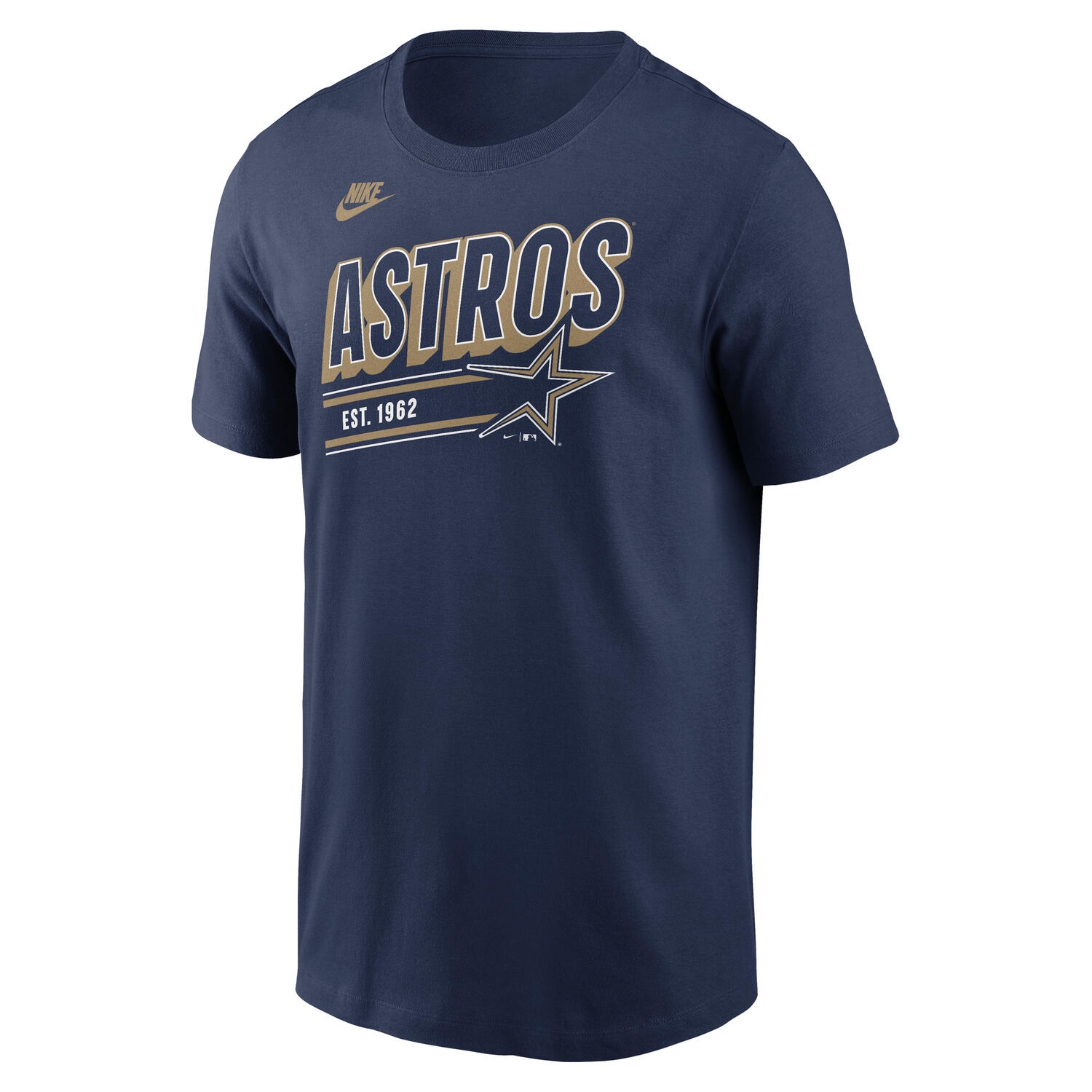Houston Astros MLB Cooperstown Cotton T-Shirt Navy