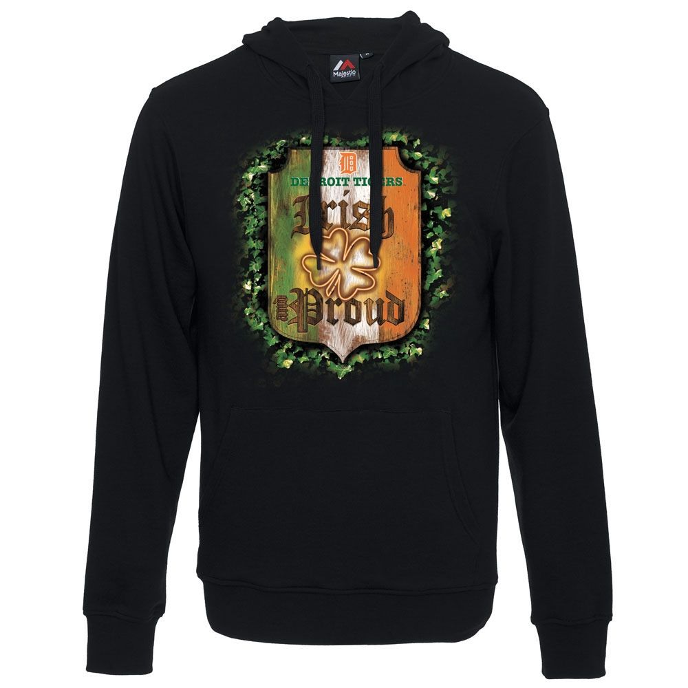 Detroit Tigers St. Patrick's Day Shamrock MLB Hoodie