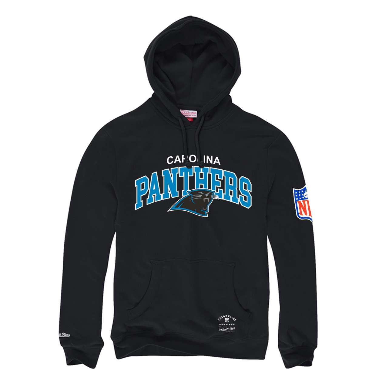 Carolina Panthers Mitchell & Ness Classic Arch NFL Hoodie Schwarz