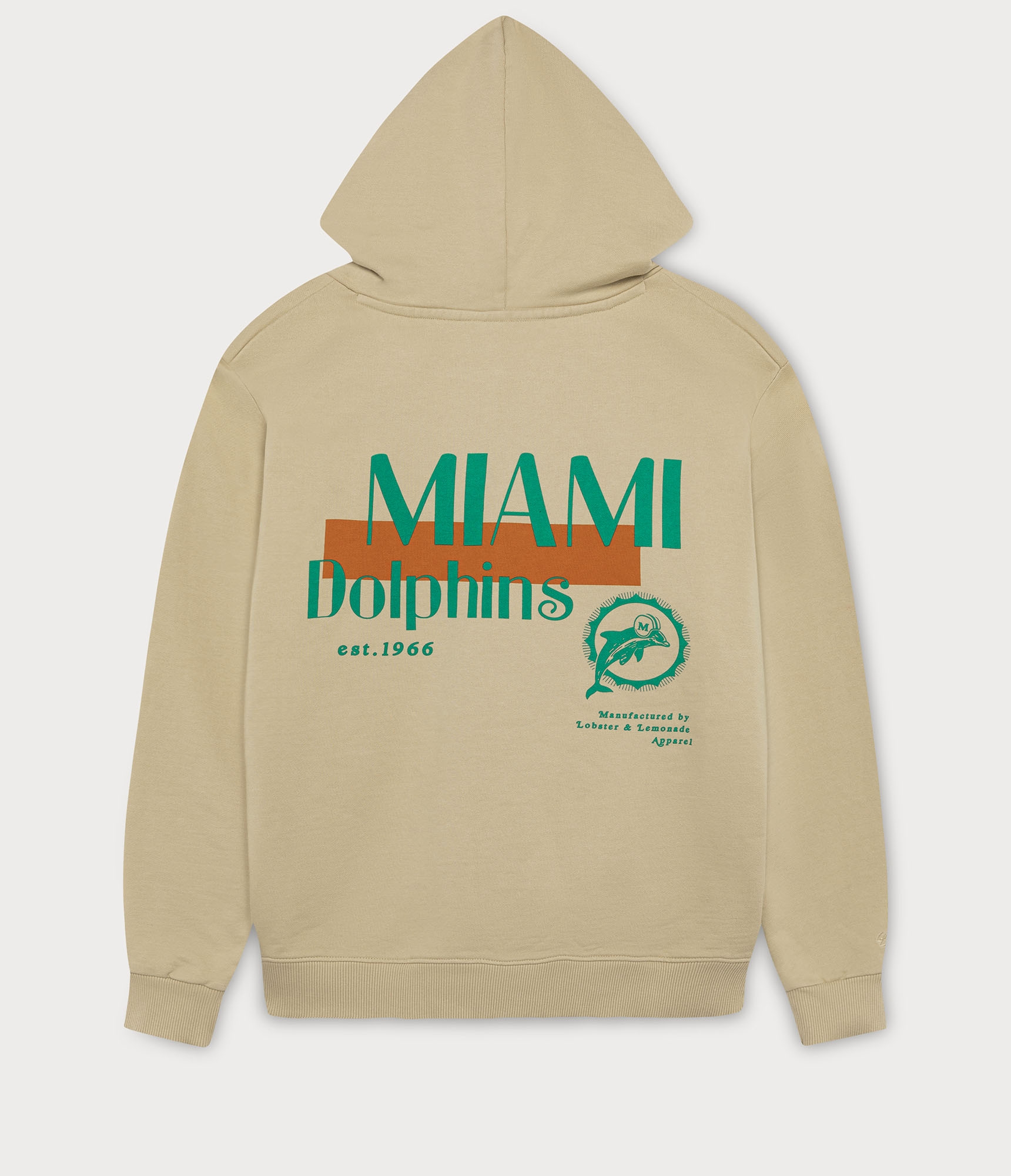 Miami Dolphins L&L '76 Classics NFL Hoodie Beige