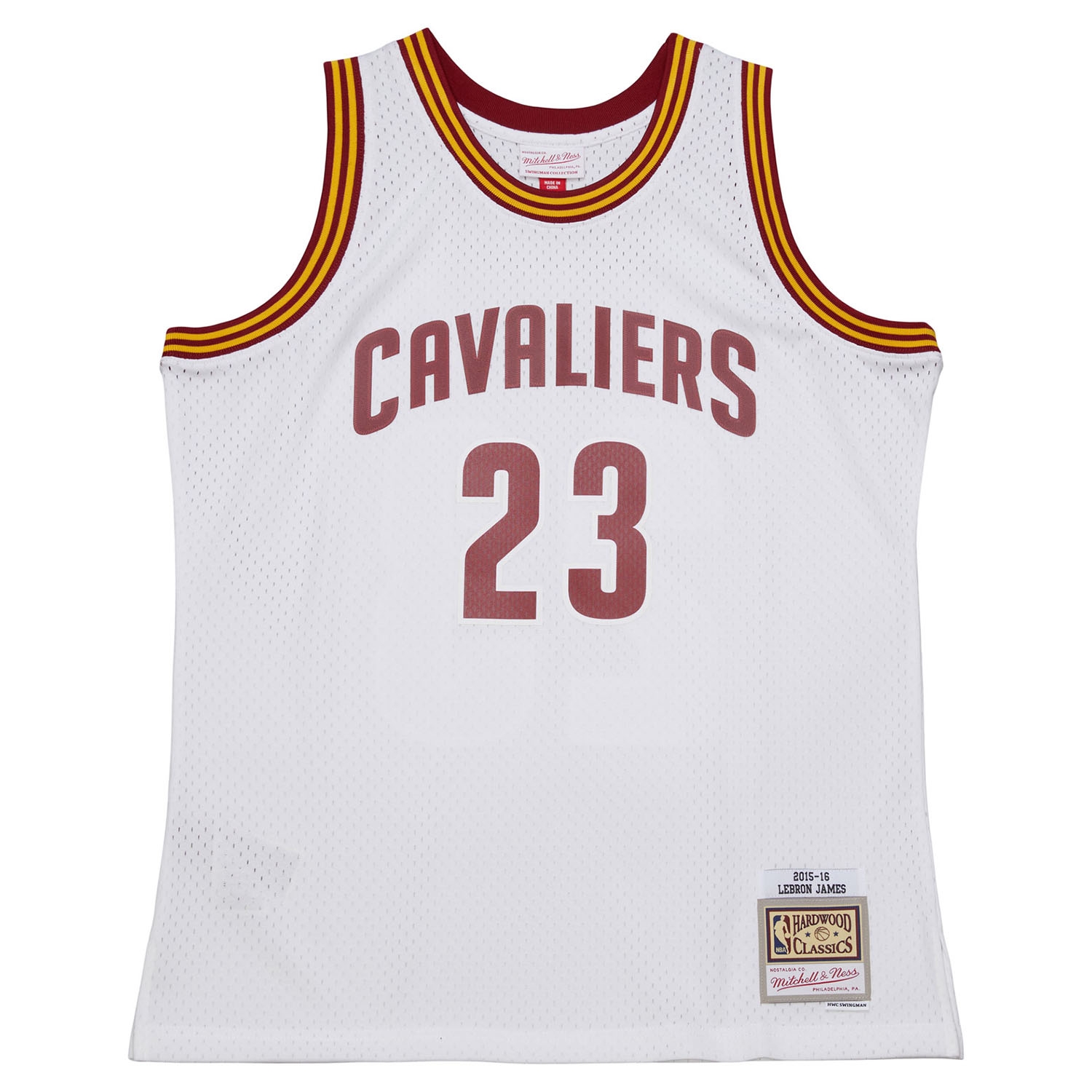 LeBron James #23 Cleveland Cavaliers 2015-16 Swingman NBA Trikot Weiß