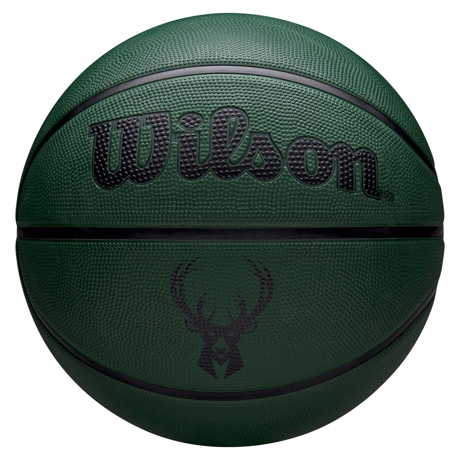 Milwaukee Bucks Solid Wilson NBA Basketball Grün (Size 5)