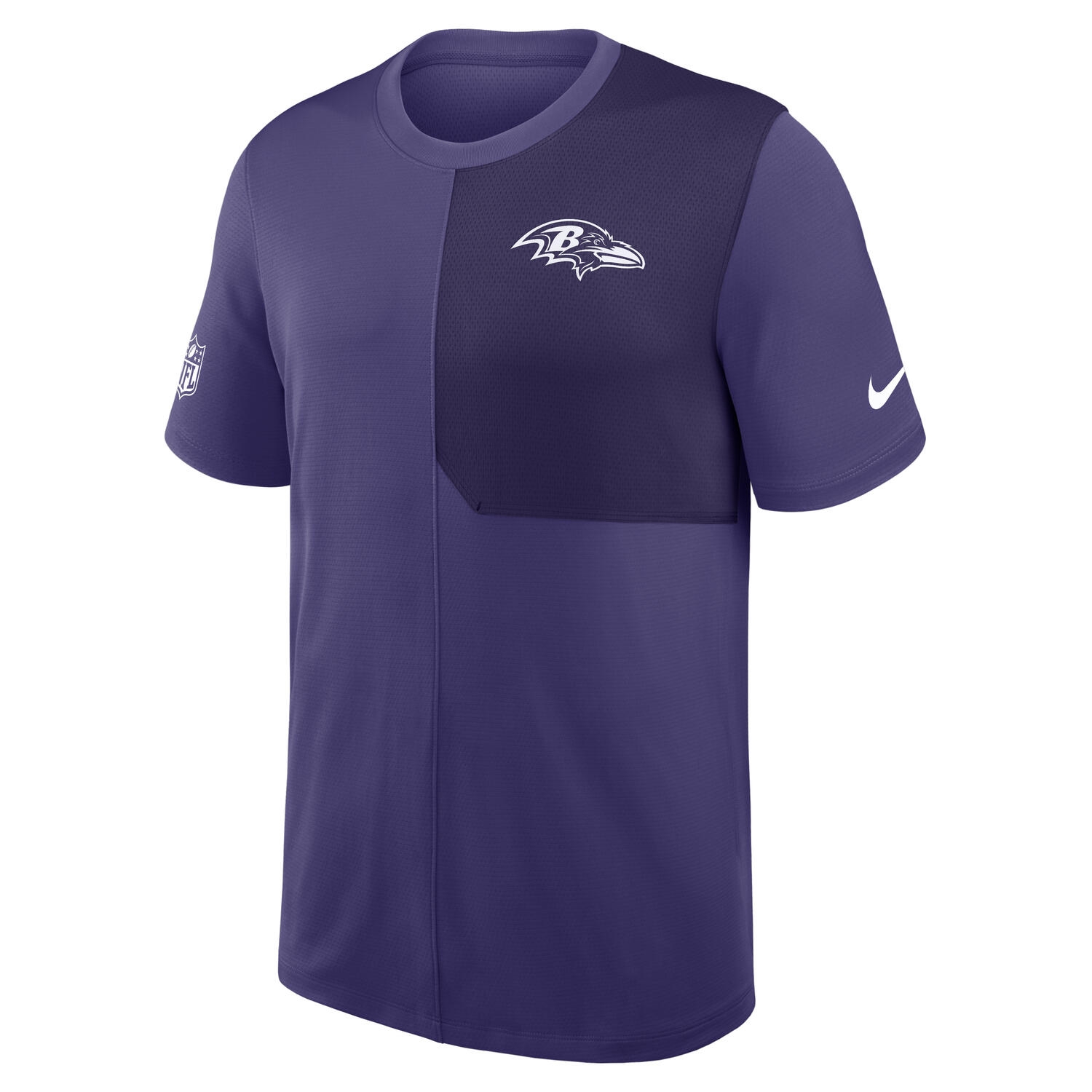 Baltimore Ravens 2025 NFL Sideline Nike Dri-FIT Coach UV Top Lila