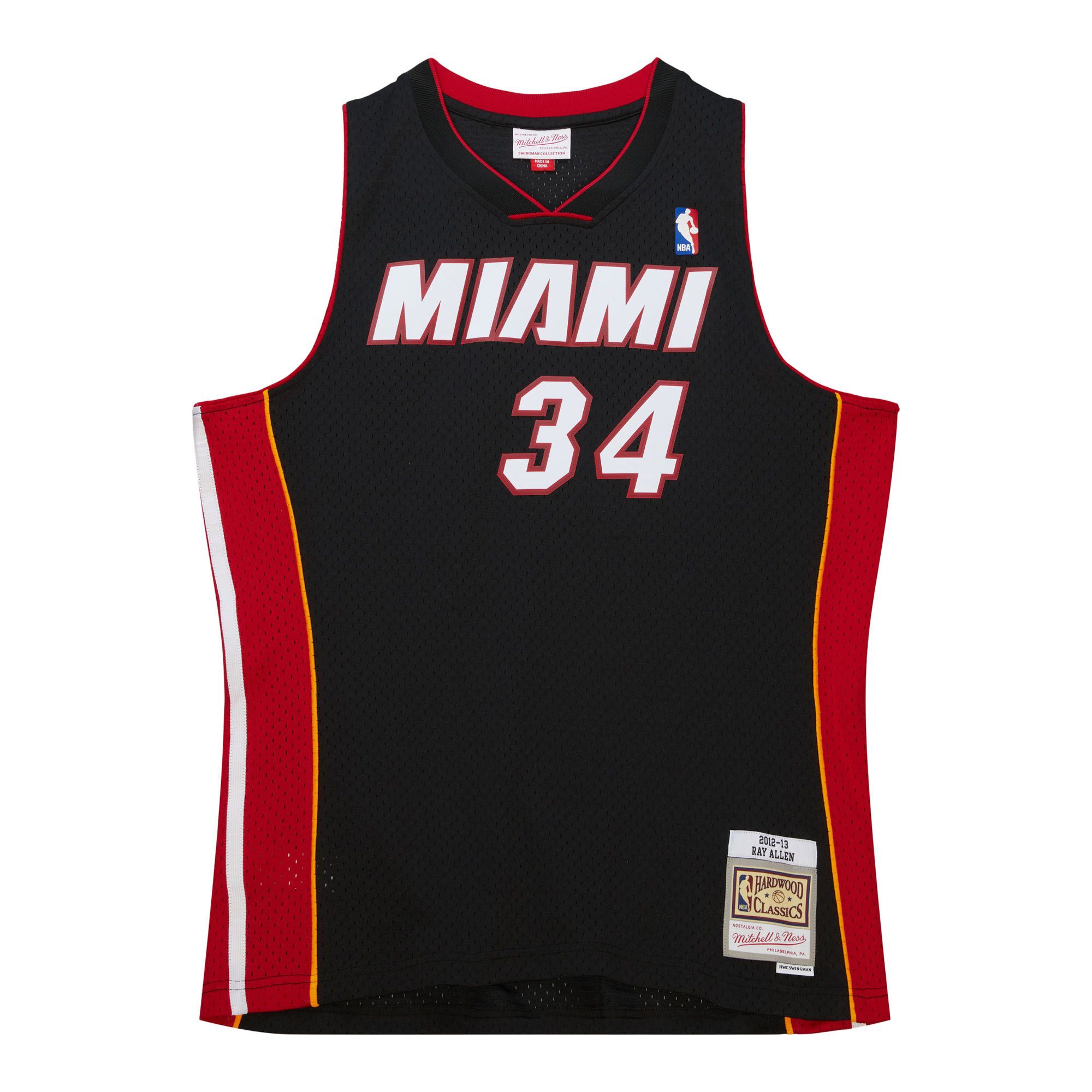 Ray Allen #34 Miami Heat 2012-13 Mitchell & Ness Swingman NBA Trikot Schwarz
