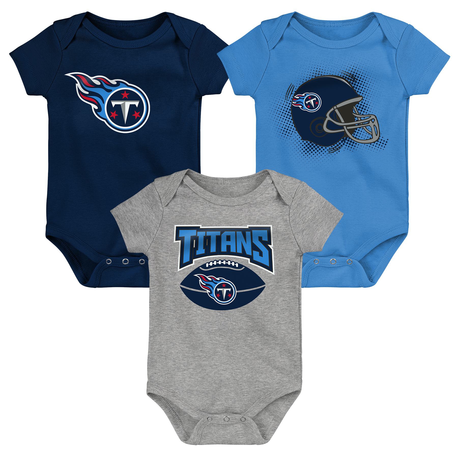 Tennessee Titans Game On Creeper NFL Infant Bodysuit Set (3-Piece)