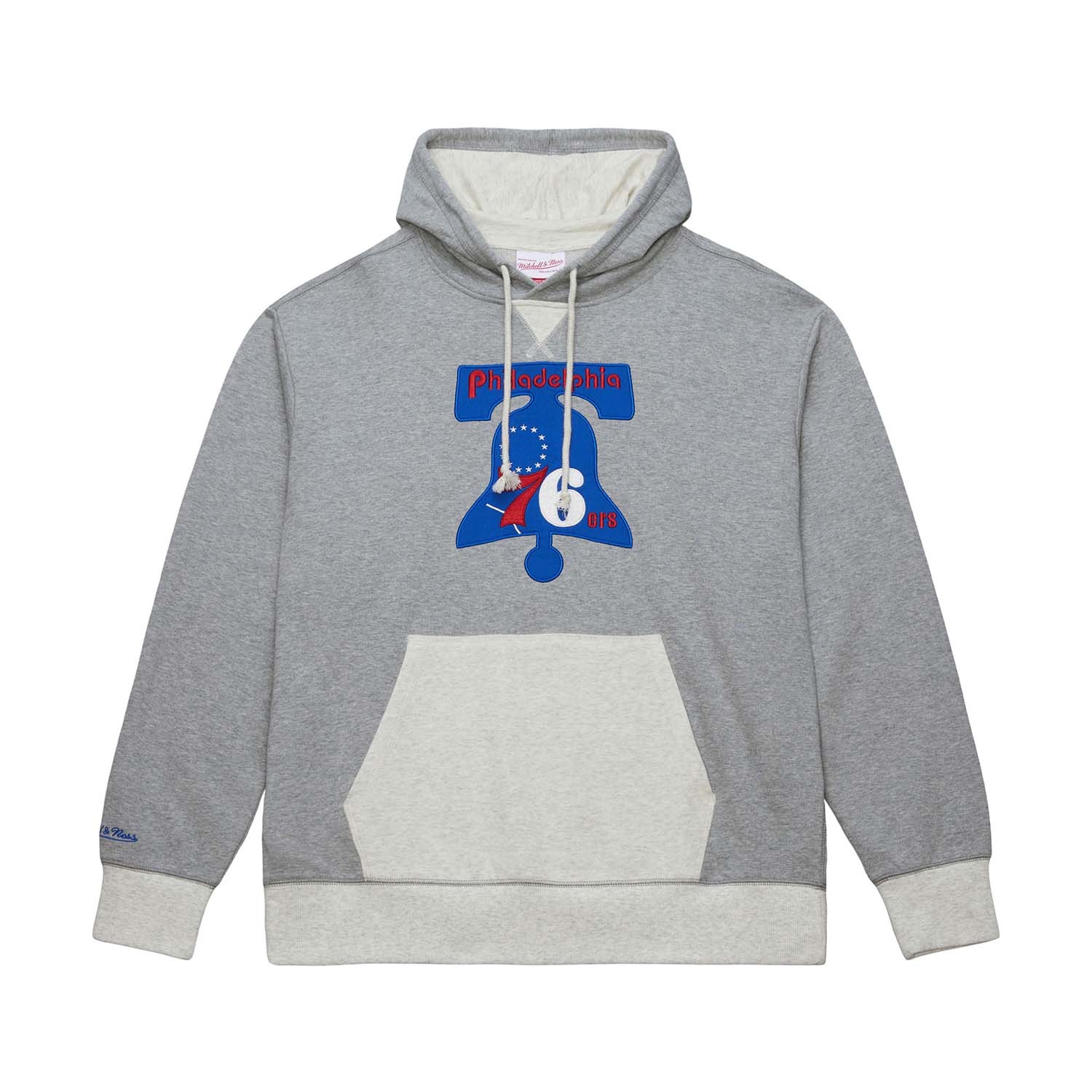 Philadelphia 76ers Mitchell & Ness Heritage Fleece NBA Hoodie Grau