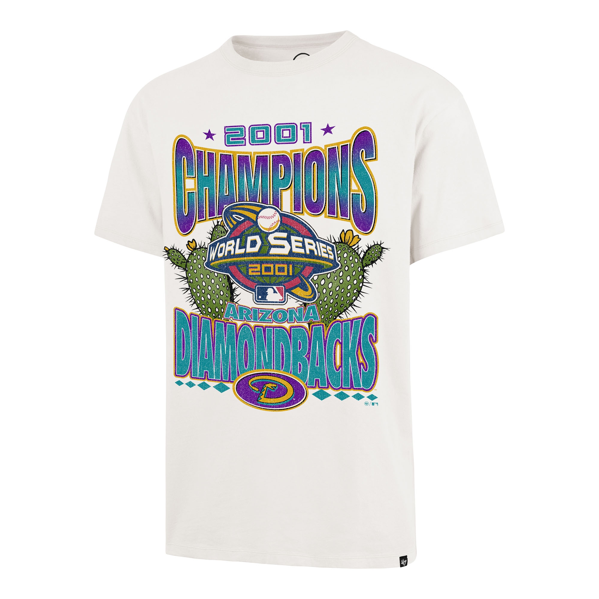 Arizona Diamondbacks 2001 World Series '47 Drop Shoulder MLB T-Shirt Sandstone