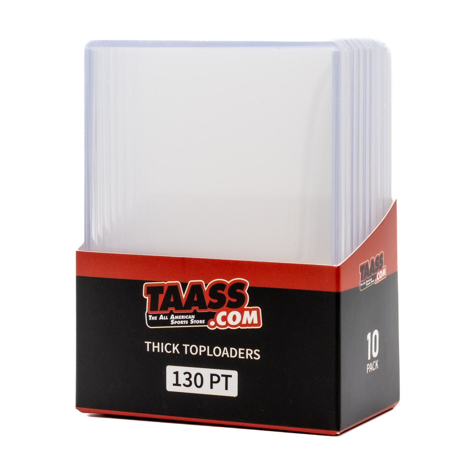 TAASS.com Toploaders 3 x 4" Super Thick - 130 pt (10/Pack)