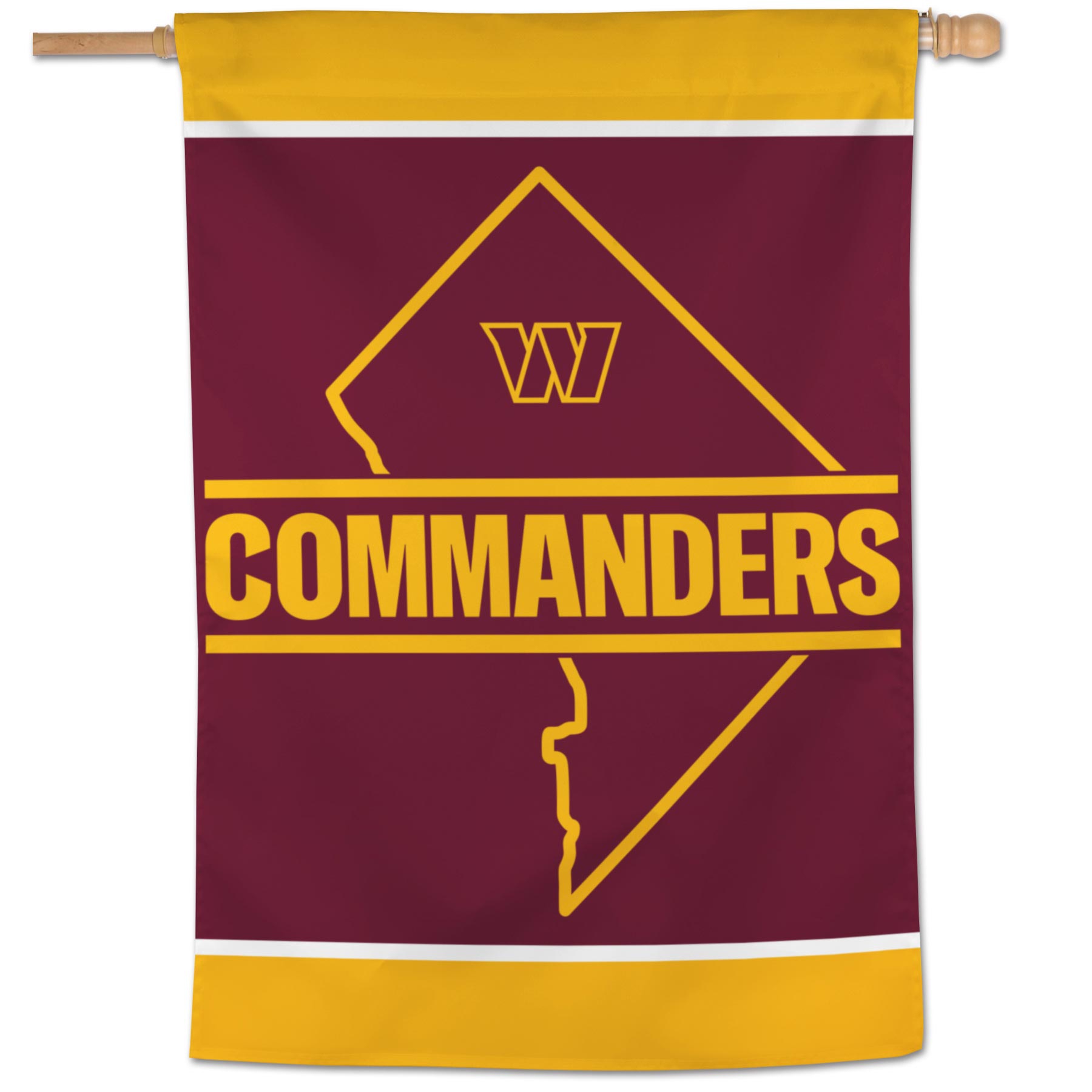 Washington Commanders State Logo WinCraft NFL Fahne