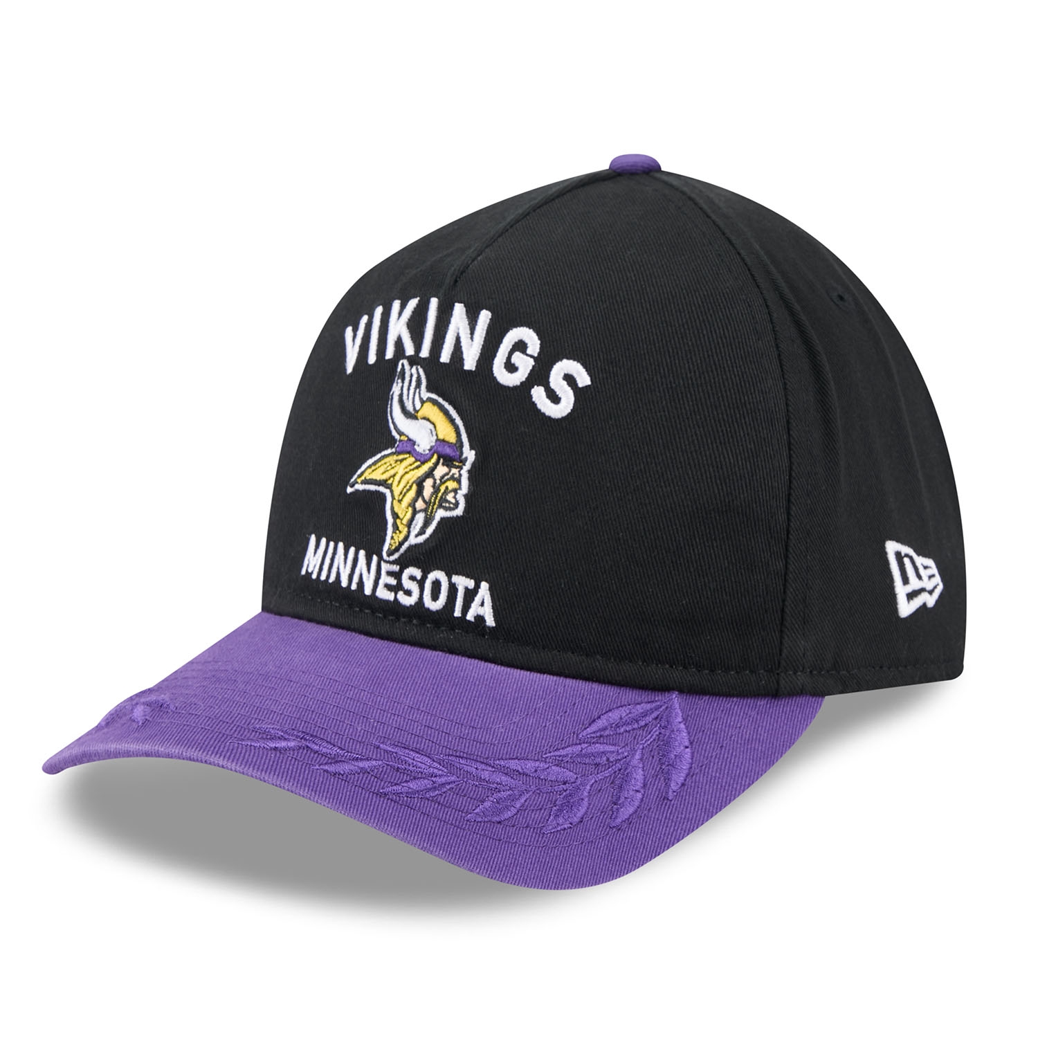 Minnesota Vikings 2025 NFL Draft 9TWENTY A-Frame Adjustable Cap Schwarz