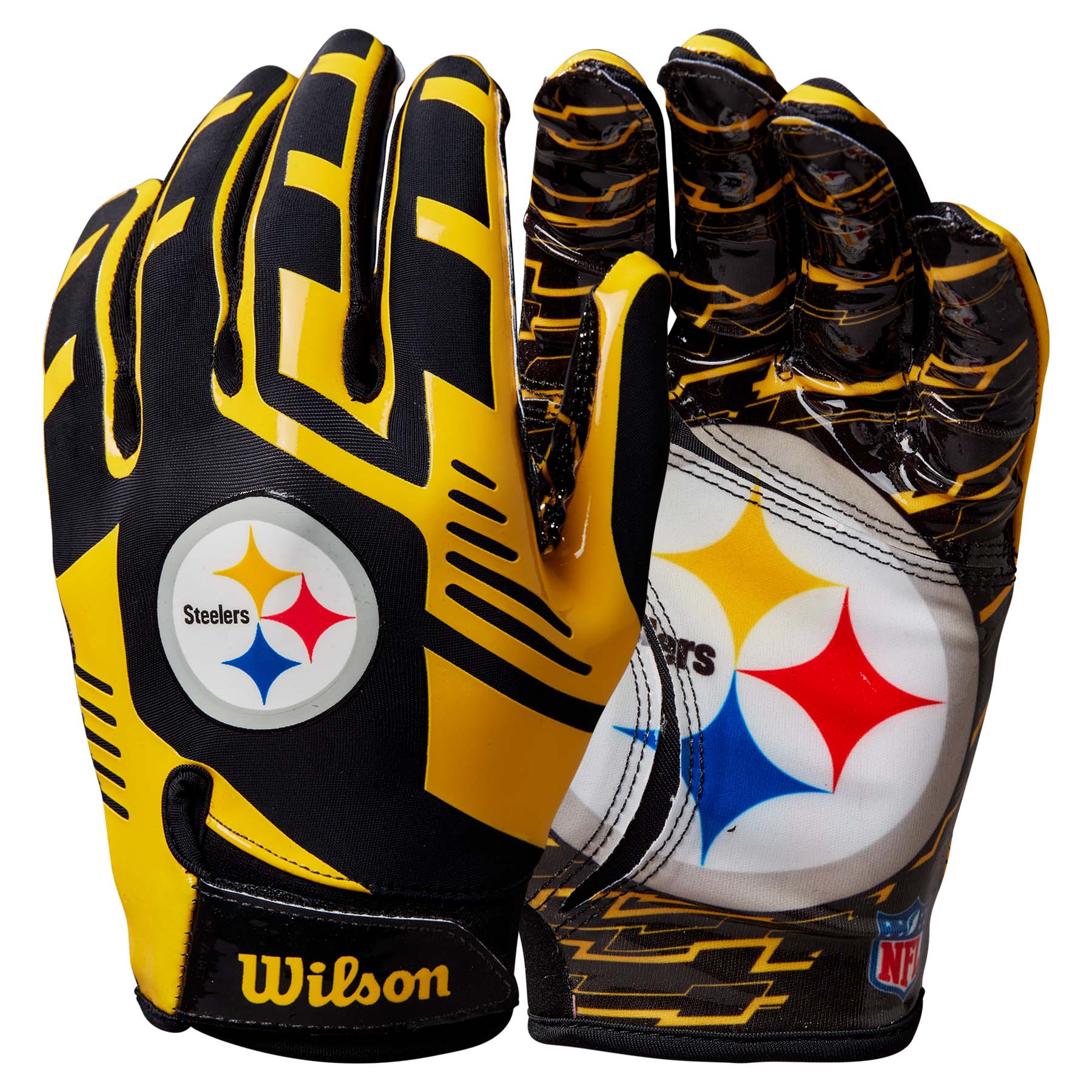 Pittsburgh Steelers Wilson Stretch-Fit NFL Receivers Handschuhe