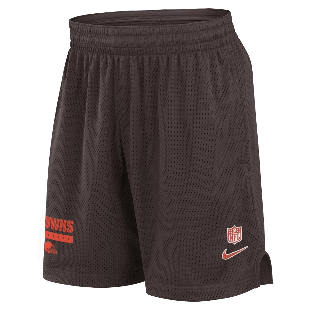 Cleveland Browns 2024 NFL Sideline Mesh Nike Dri-FIT Shorts Braun