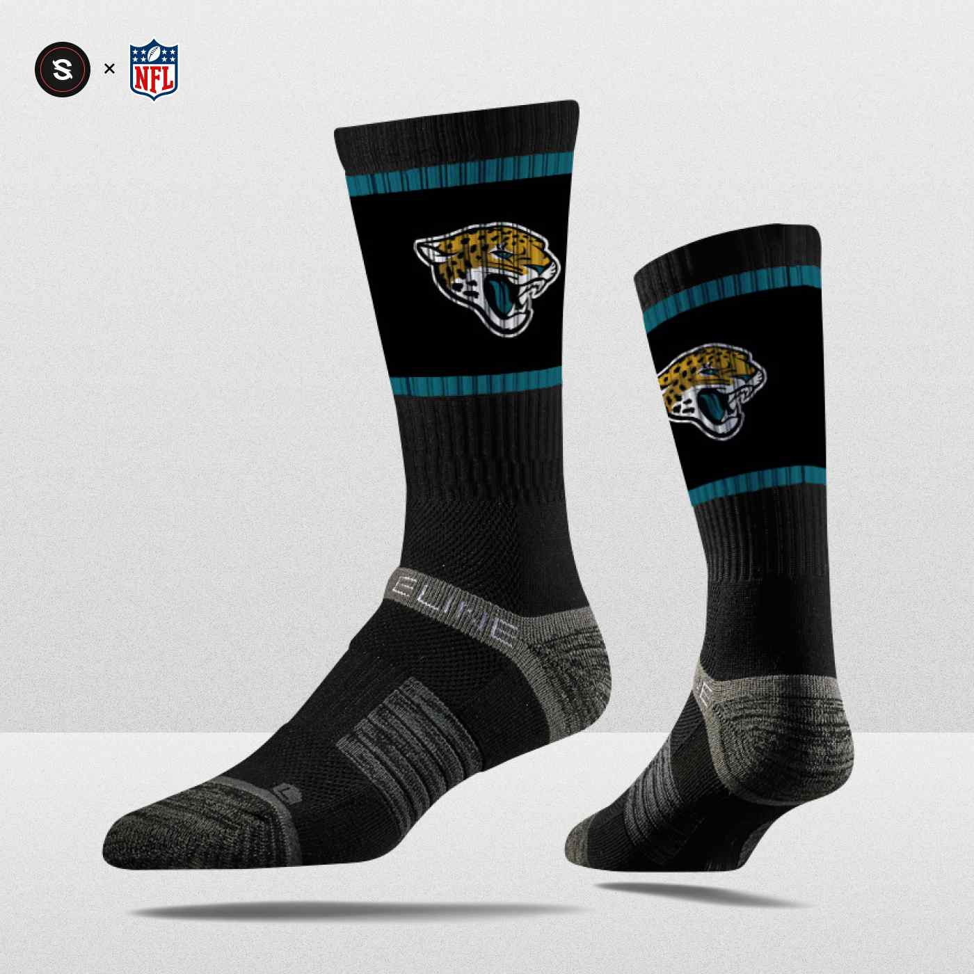 Jacksonville Jaguars Strideline Premium NFL Crew Socken