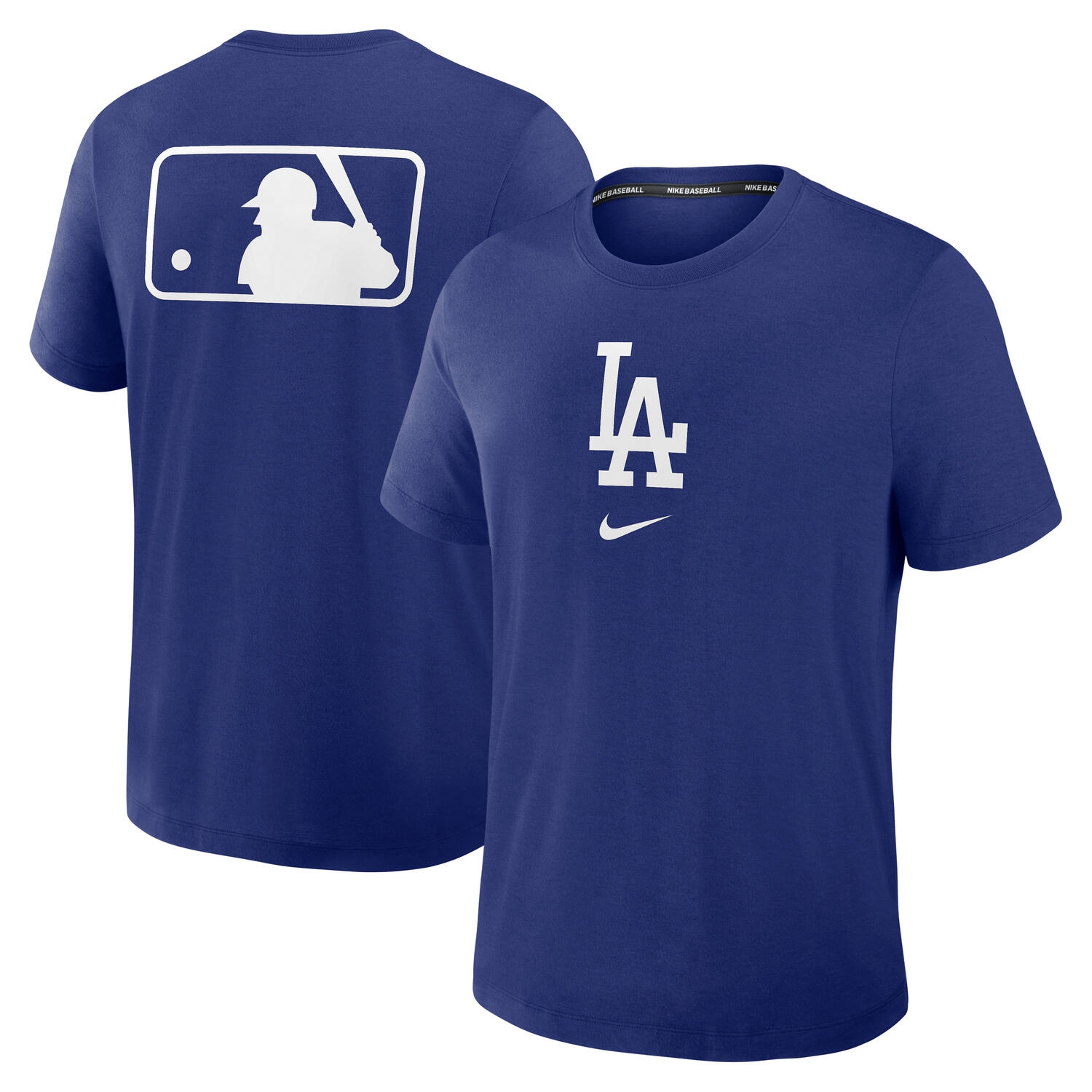 Los Angeles Dodgers Early Work 2025 MLB Authentic Nike Tri-Blend T-Shirt Blue