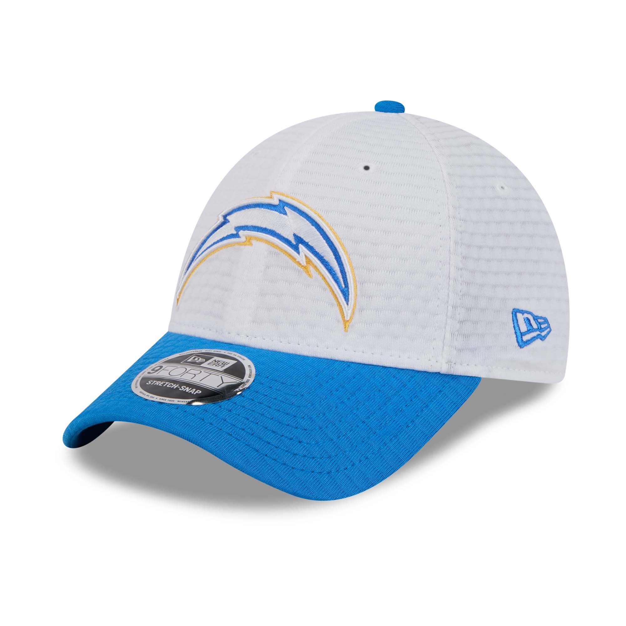 Los Angeles Chargers 2024 NFL Training Camp New Era Stretch-Snap 9FORTY Cap Weiß