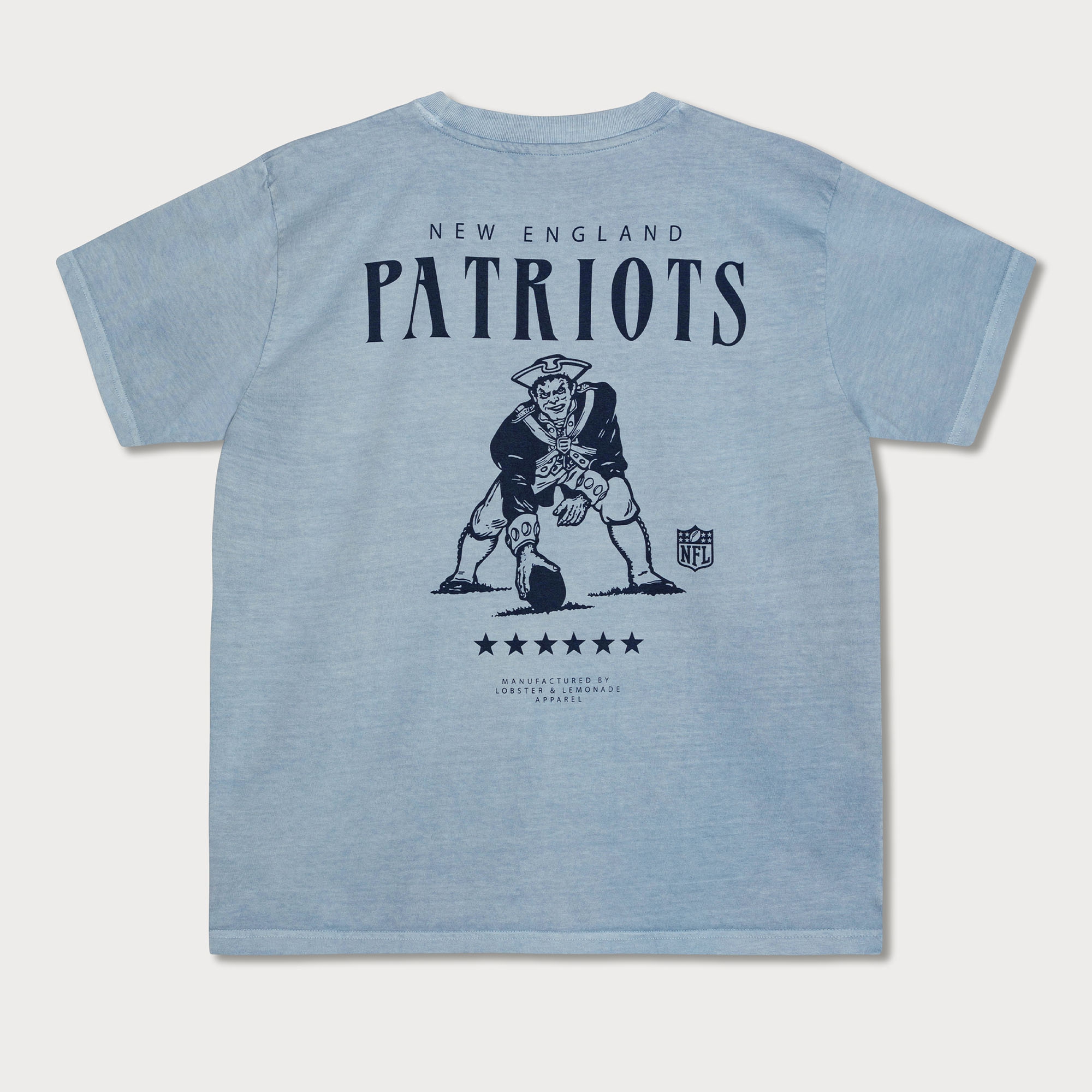 New England Patriots L&L '89 Classics NFL T-Shirt Blau