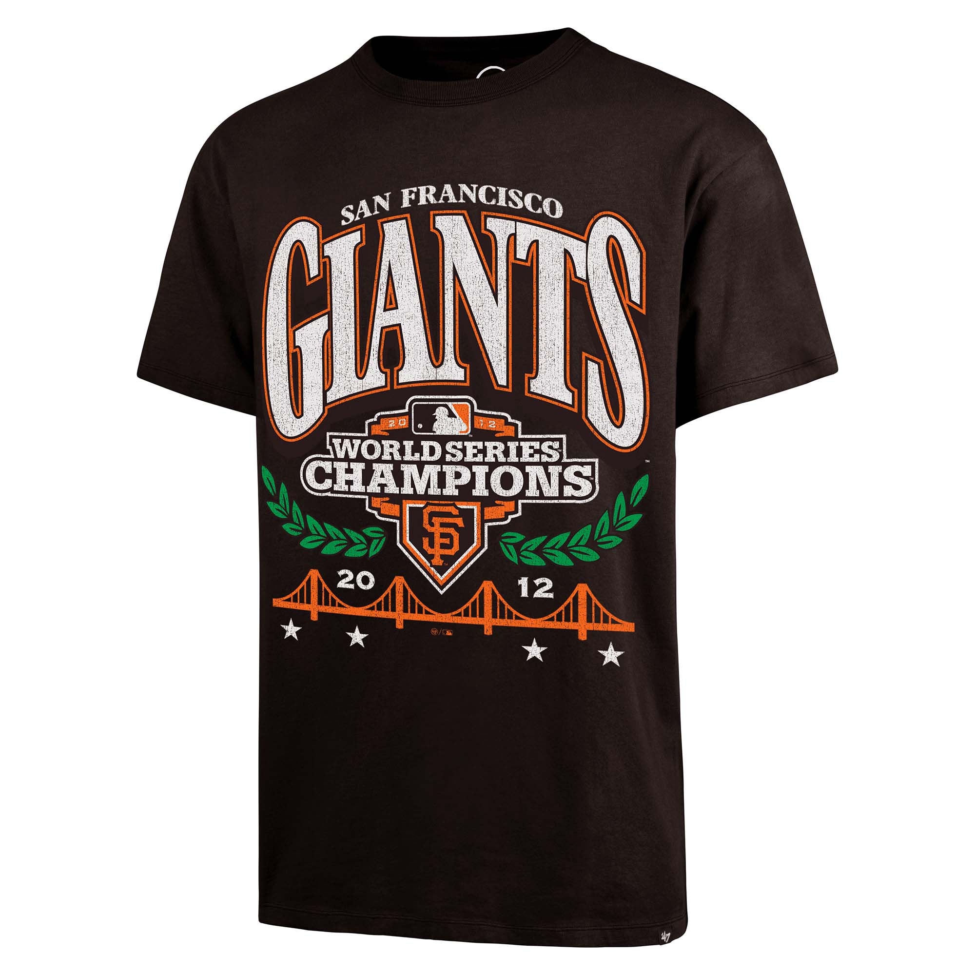 San Francisco Giants 2012 World Series '47 Drop Shoulder MLB T-Shirt Carbonite