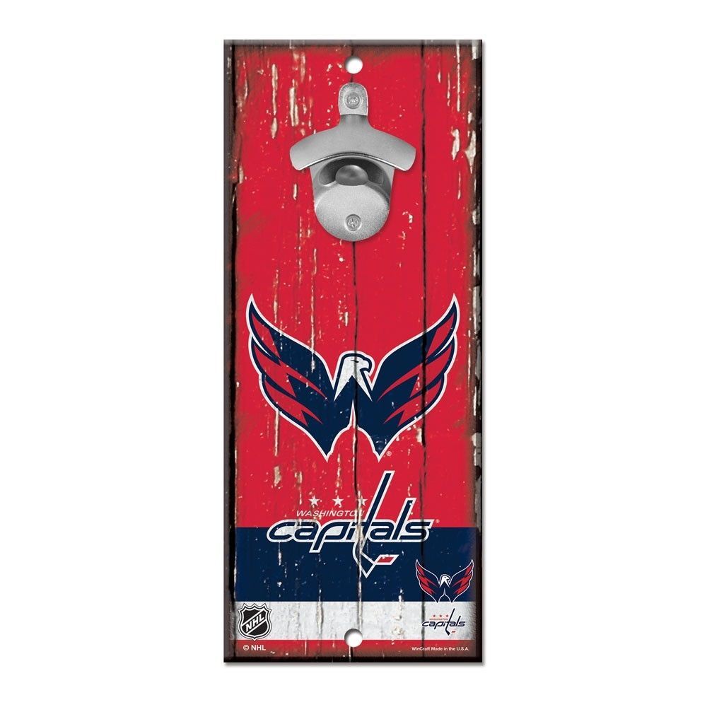 Washington Capitals NHL Bottle Opener Sign