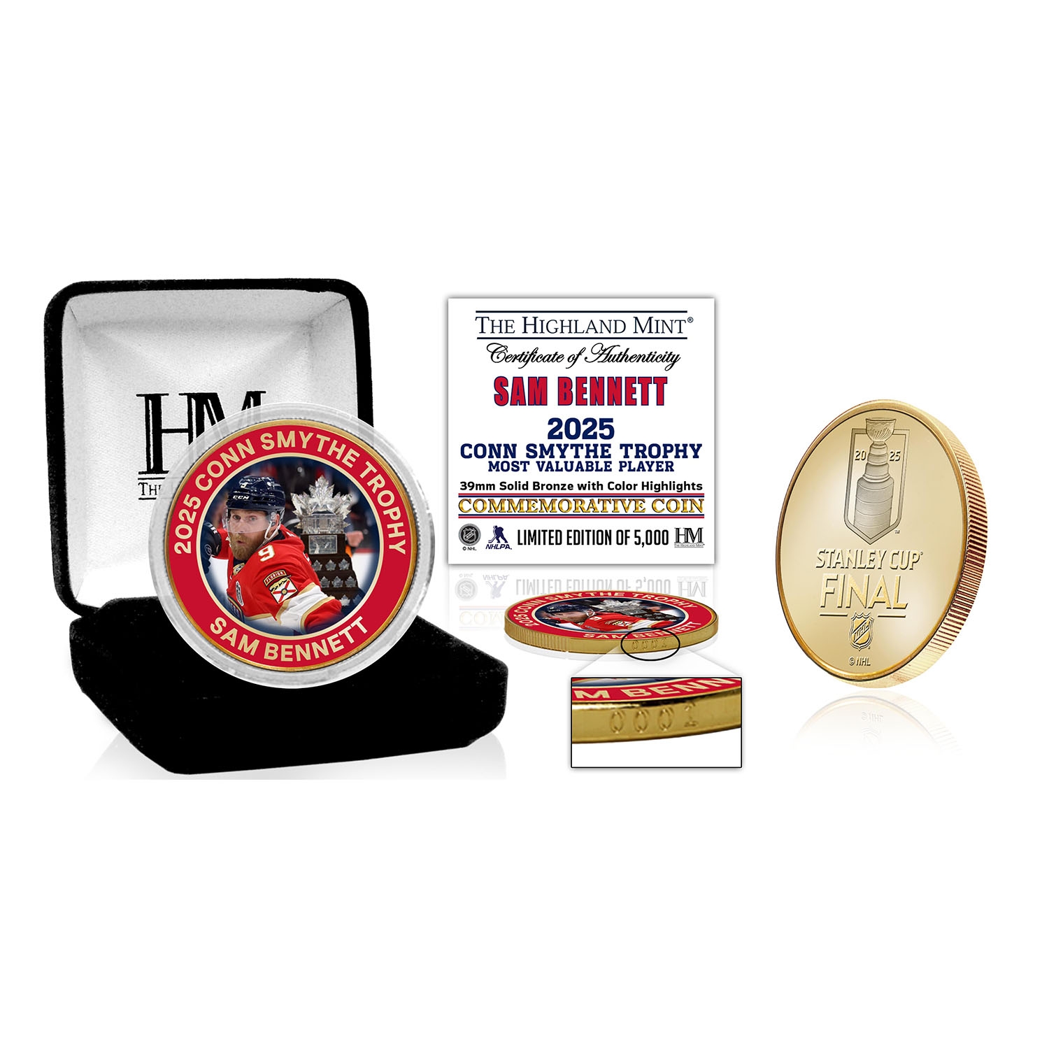 Sam Bennett 2025 Conn Smythe Trophy MVP Bronze Commemorative Coin