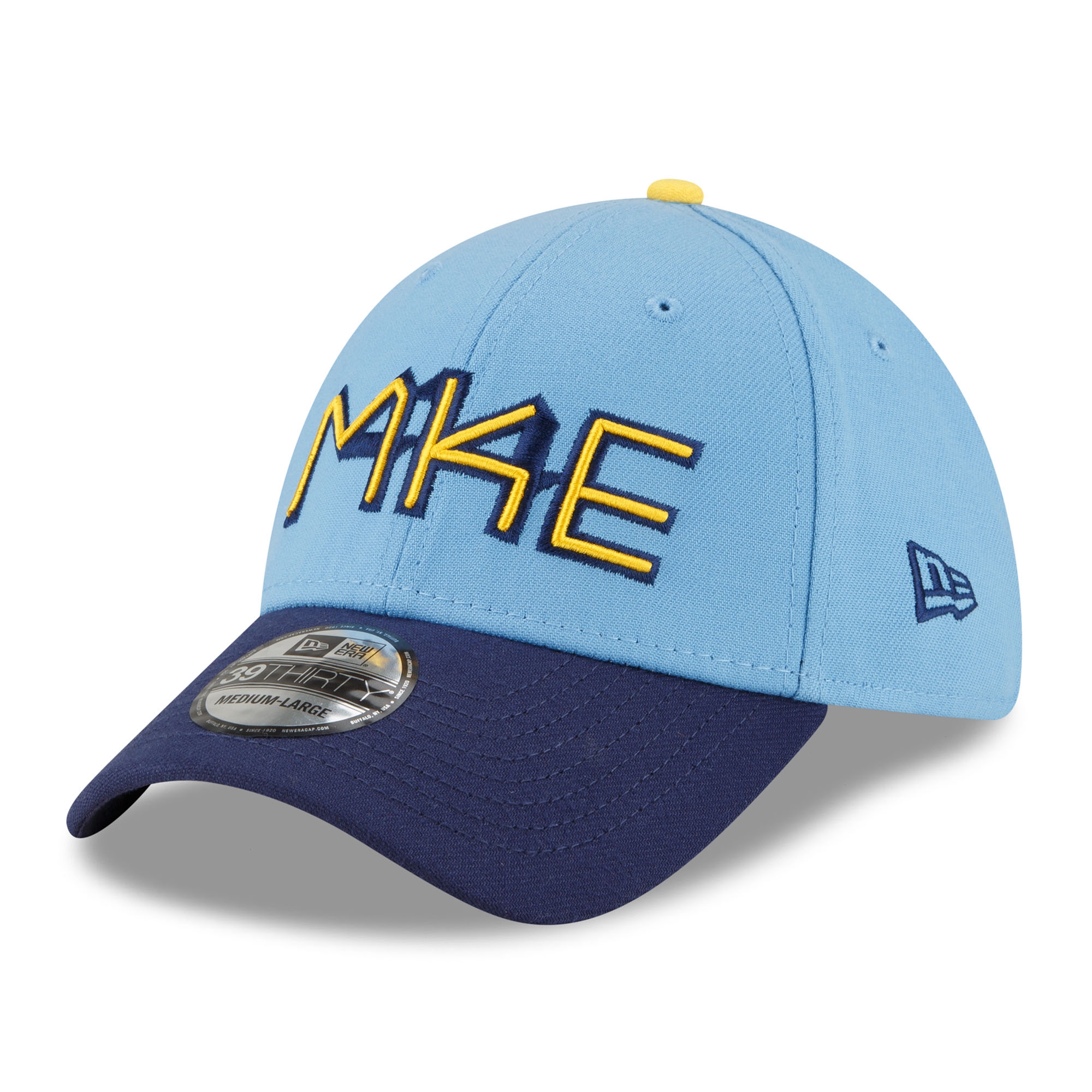 Milwaukee Brewers Official MLB City Connect New Era 39THIRTY Flex Cap