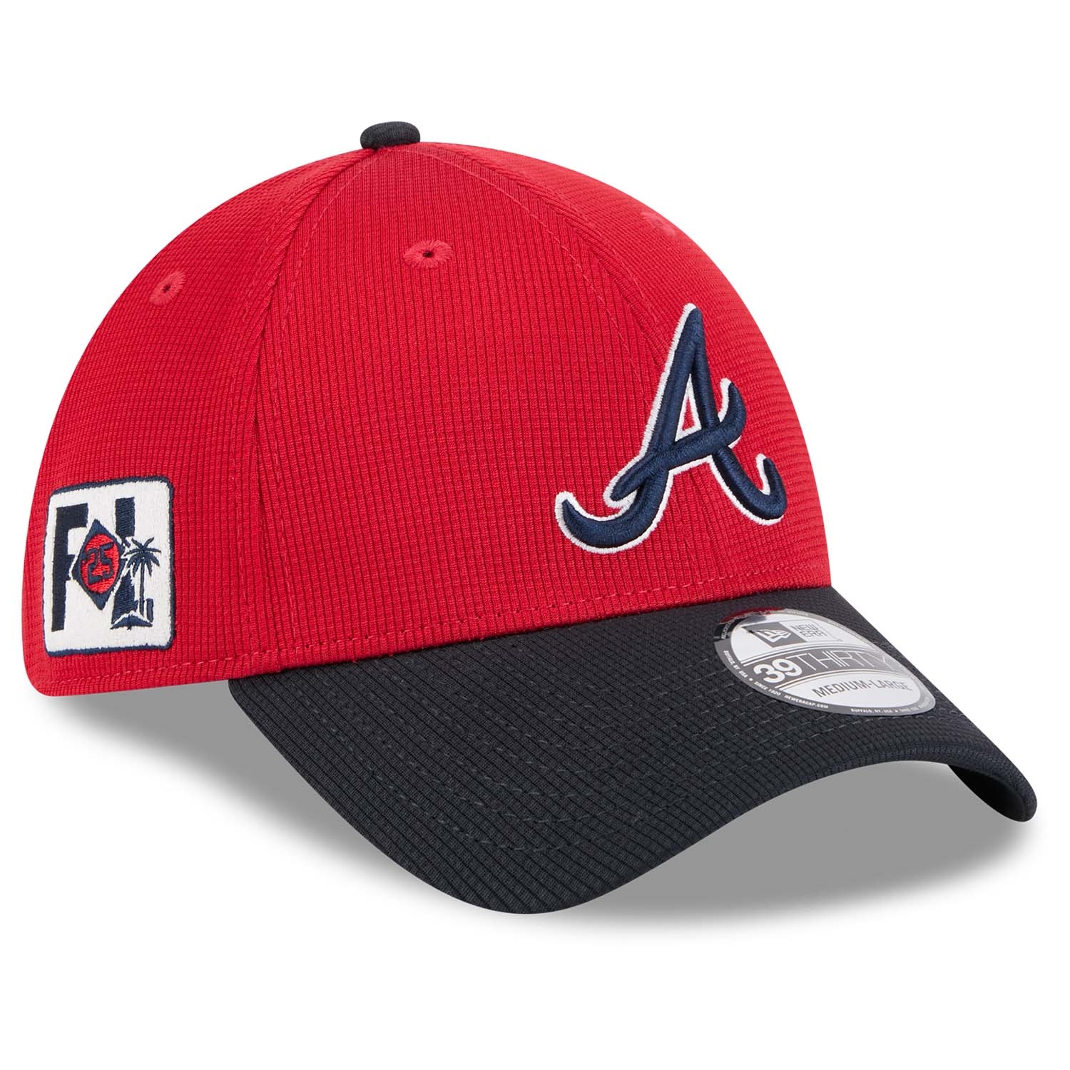 Atlanta Braves 2025 MLB Spring Training 39THIRTY Flex Cap Rot