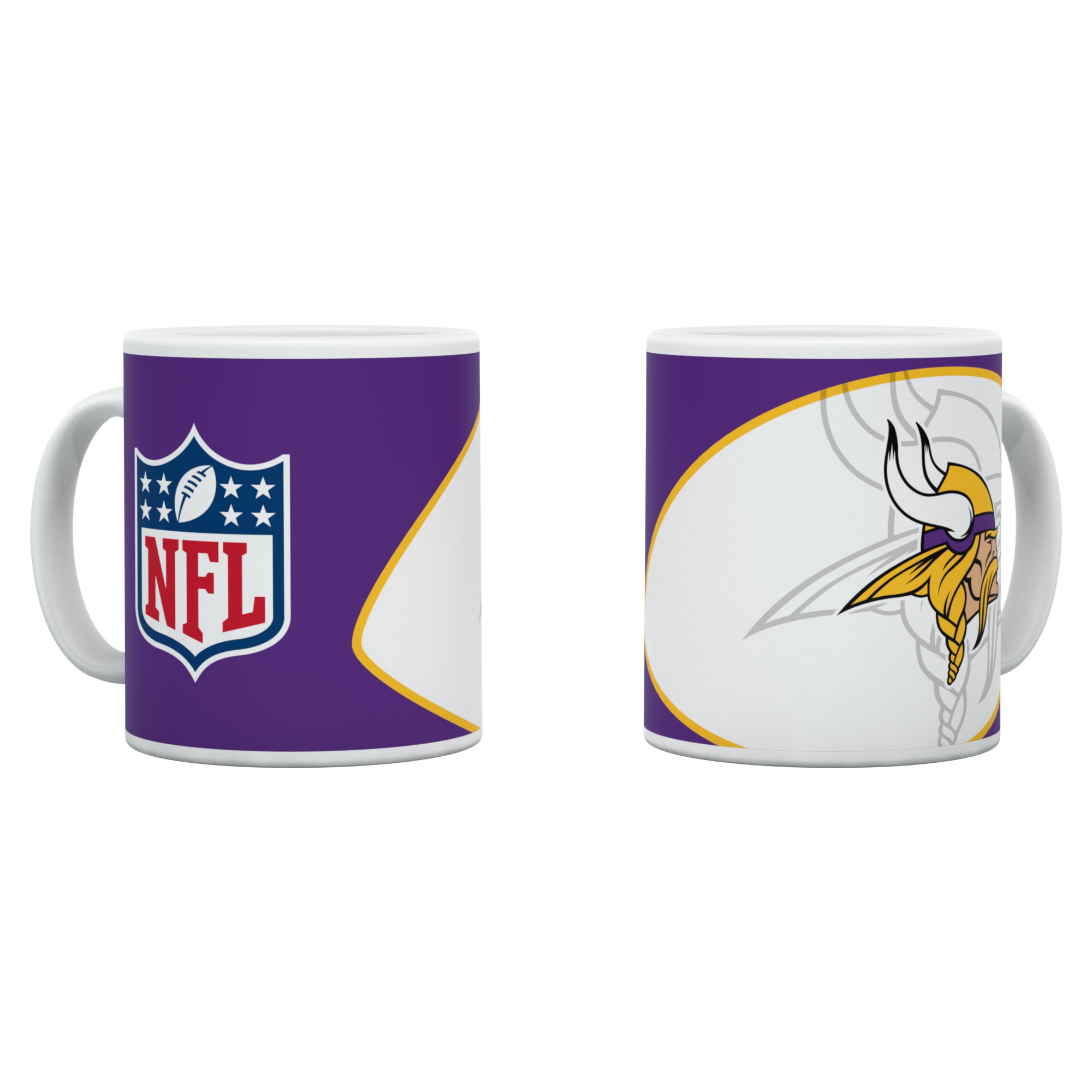Minnesota Vikings Shadow Logo & Shield NFL Becher (330 ml)