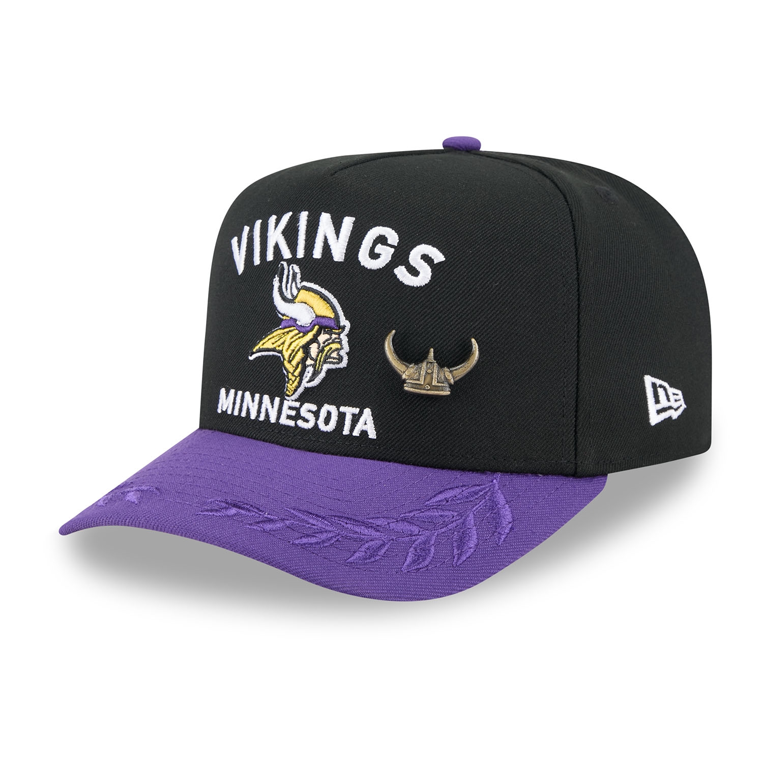 Minnesota Vikings 2025 NFL Draft New Era 59FIFTY A-Frame Fitted Cap Schwarz