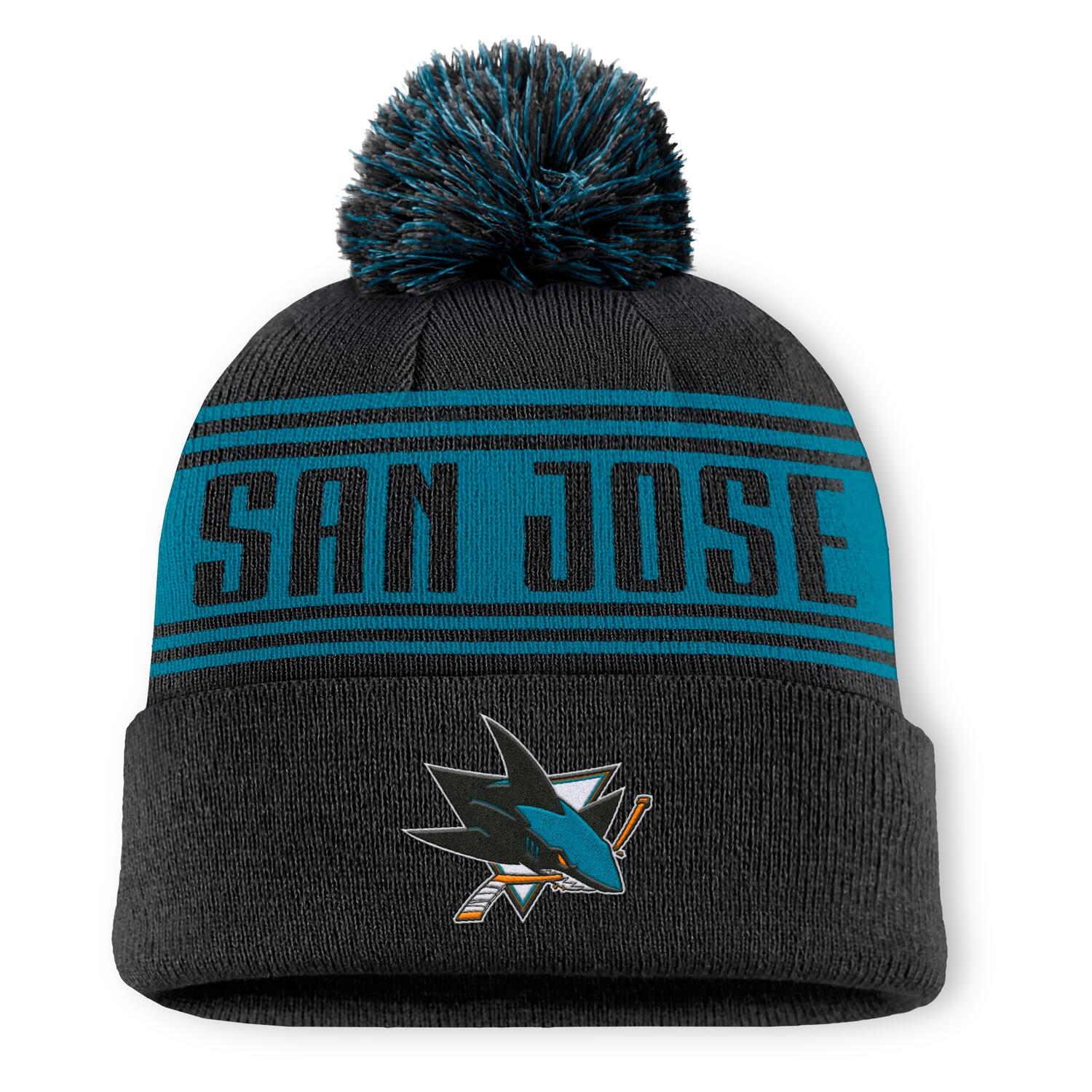 San Jose Sharks Enforcer NHL Knit Hat Black