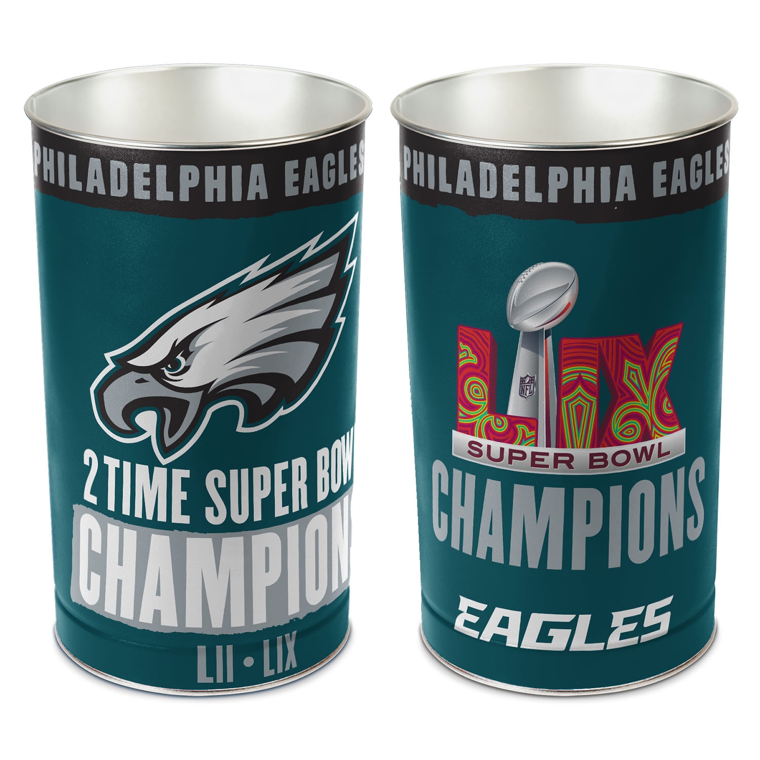 Philadelphia Eagles Super Bowl LIX Champions NFL Papierkorb