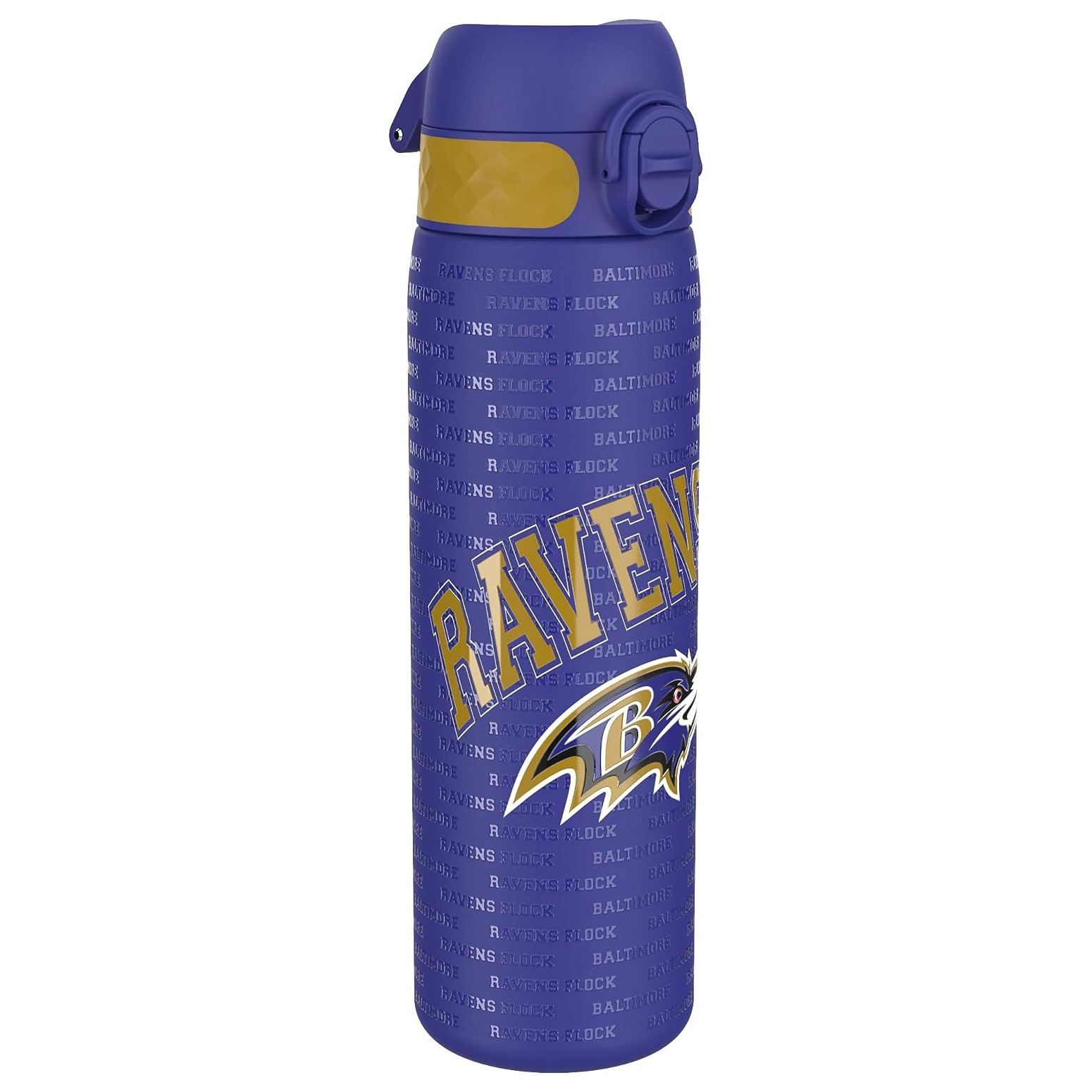 Baltimore Ravens Edelstahl OneTouch NFL Trinkflasche (600 ml)