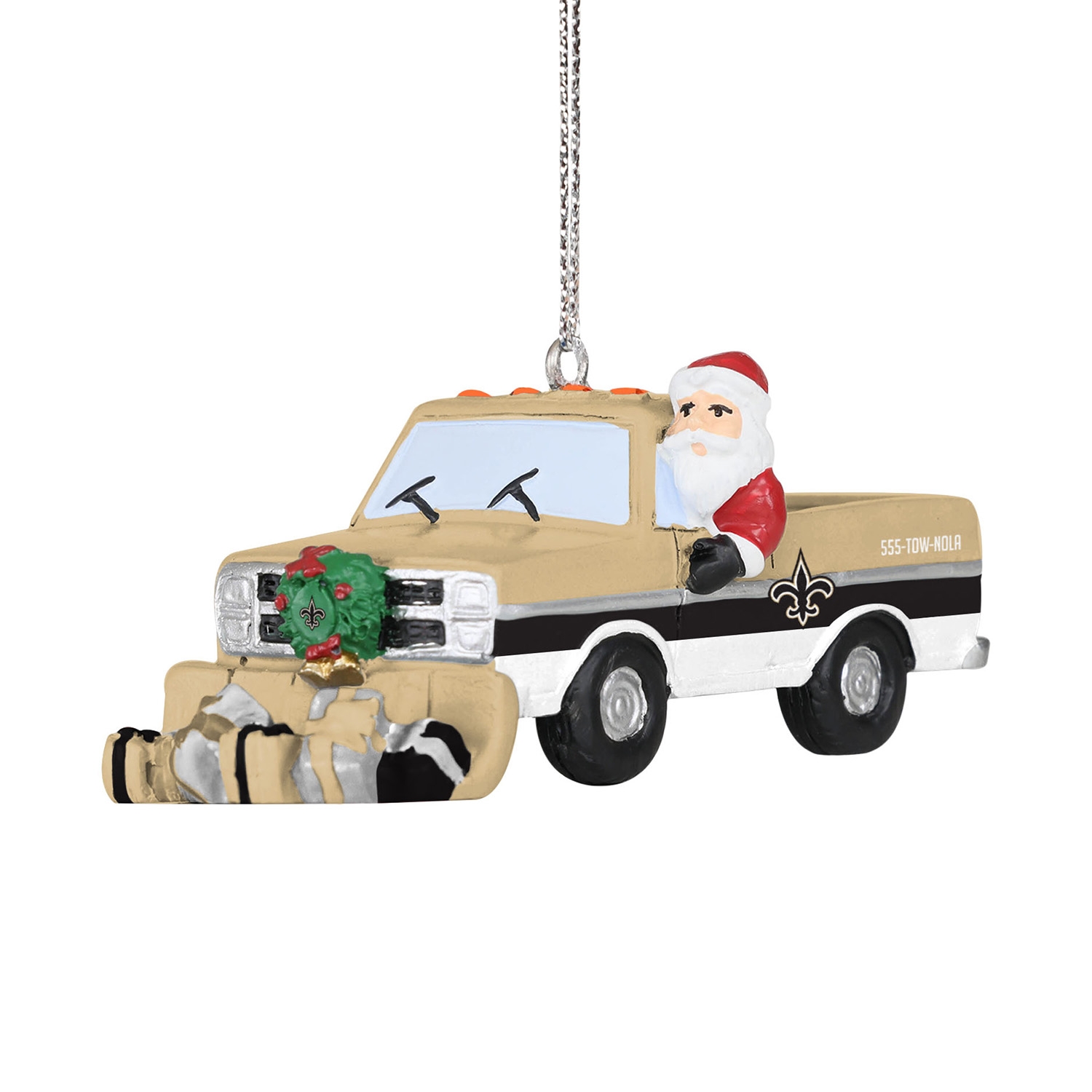 New Orleans Saints NFL Snow Plow Truck Weihnachtsanhänger